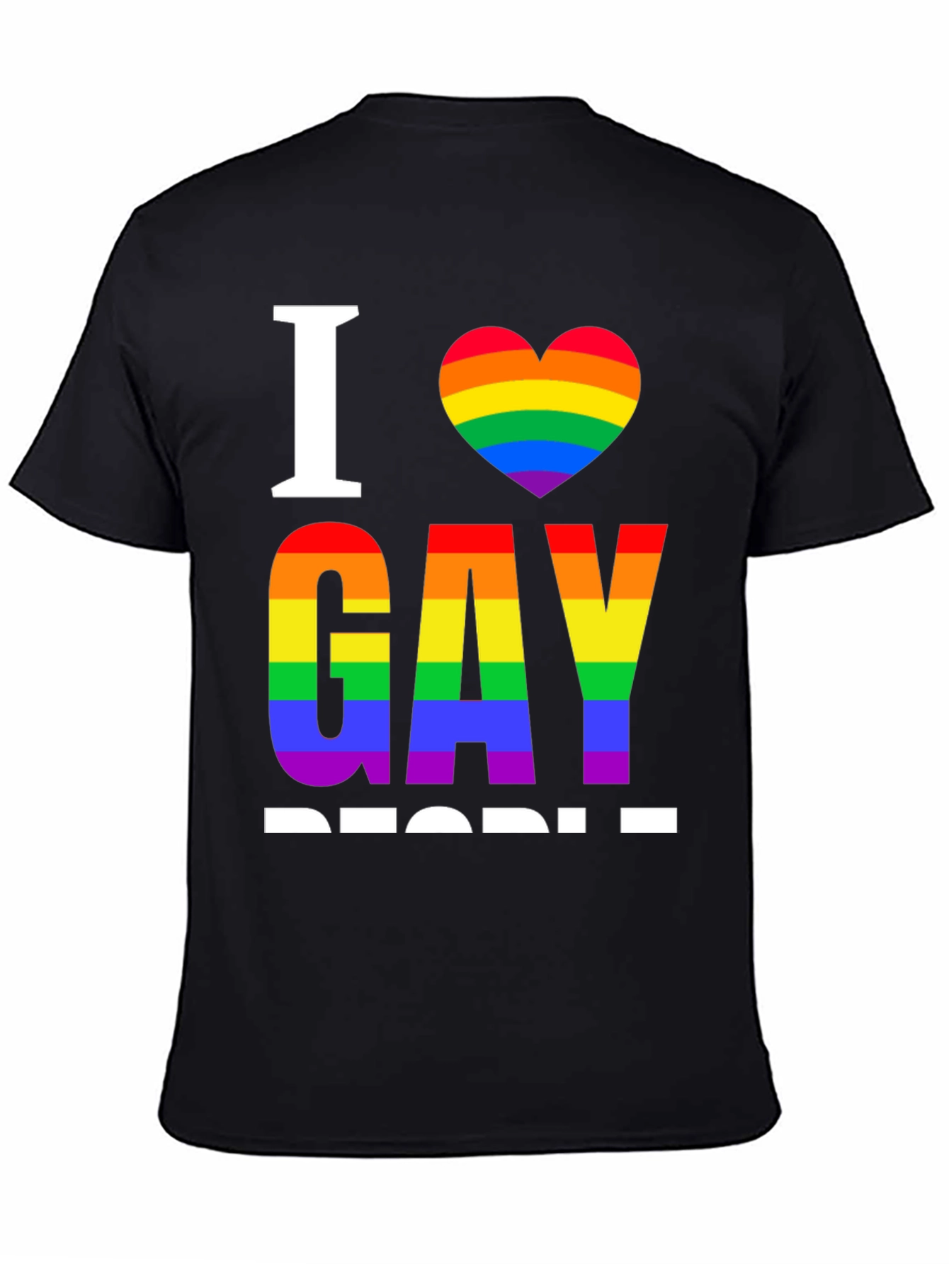 I Heart Gay People Rainbow Pride T-Shirt