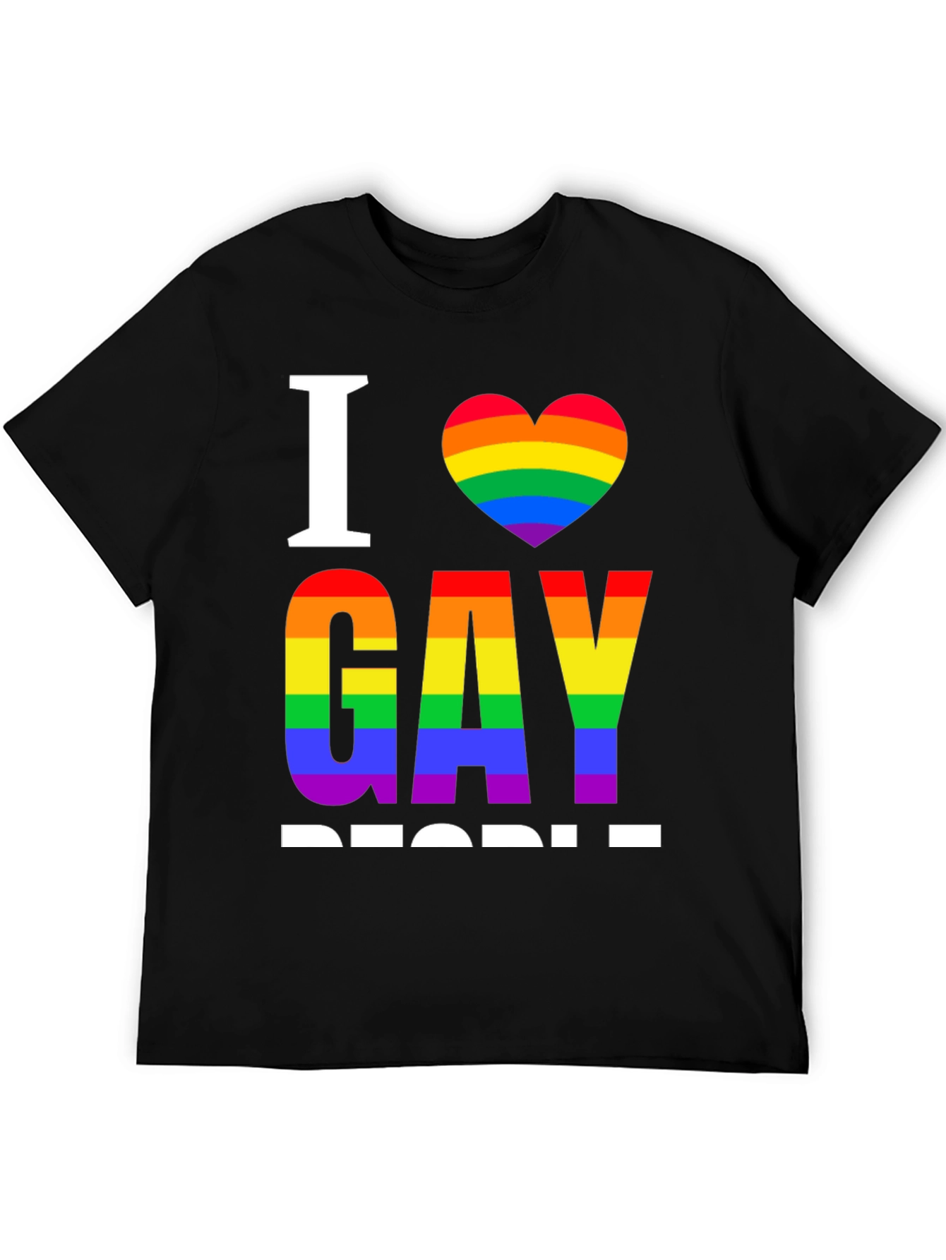 I Heart Gay People Rainbow Pride T-Shirt
