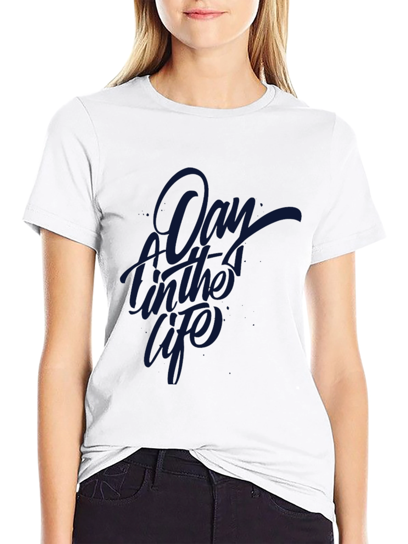 A Day in the Life Black Graphic Tee