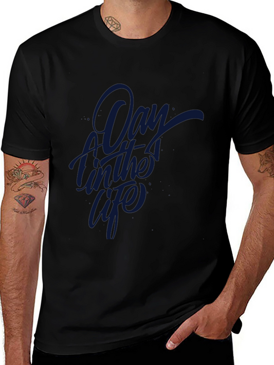 A Day in the Life Black Graphic Tee