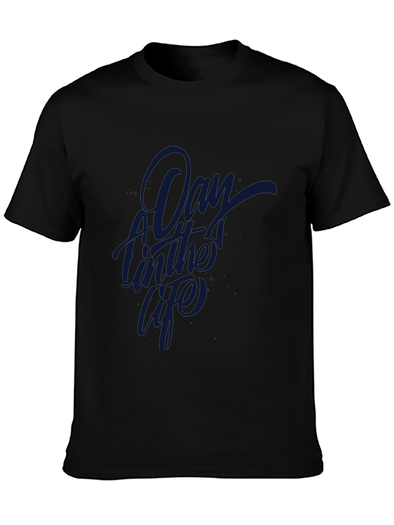 A Day in the Life Black Graphic Tee