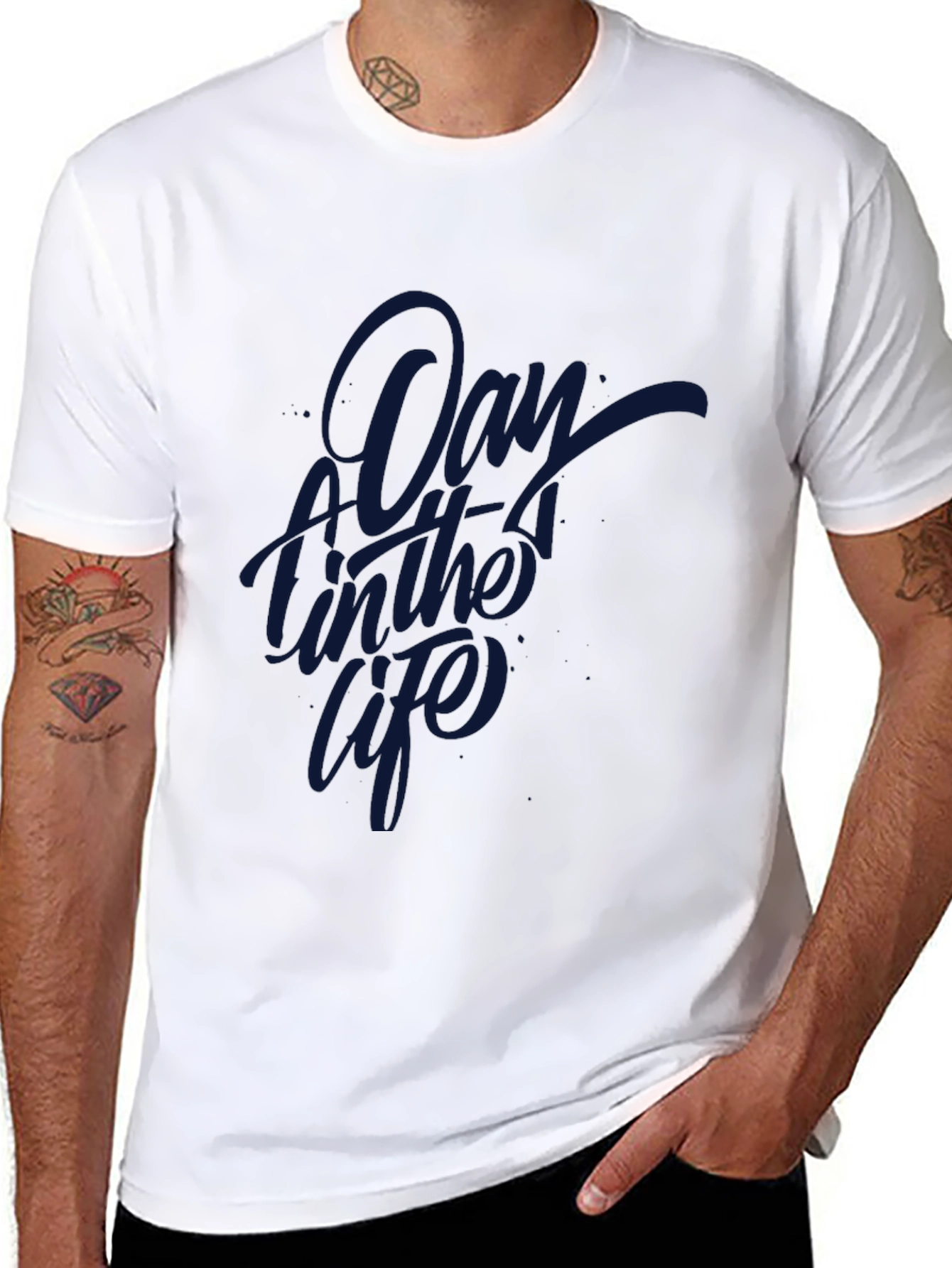 A Day in the Life Black Graphic Tee