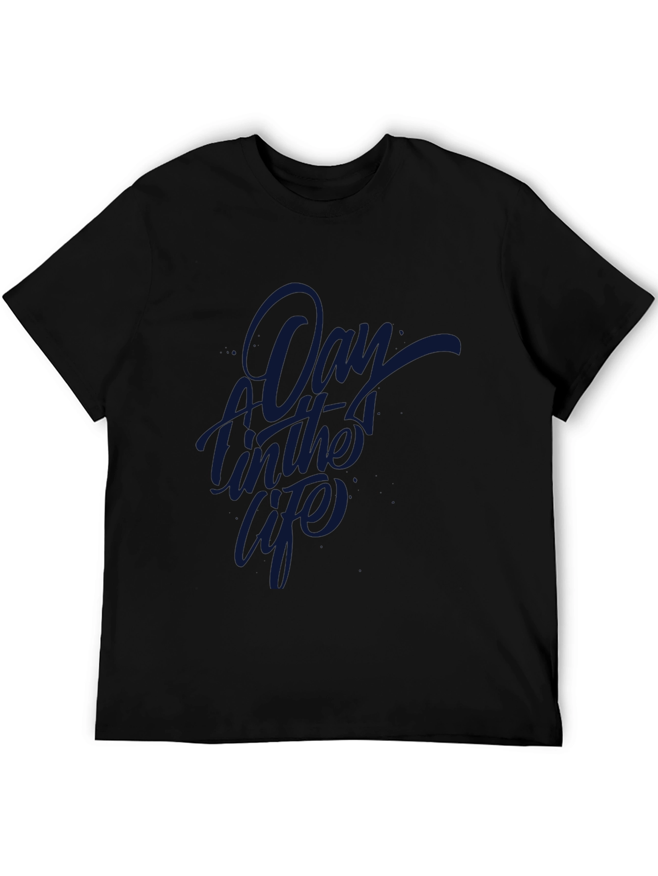 A Day in the Life Black Graphic Tee
