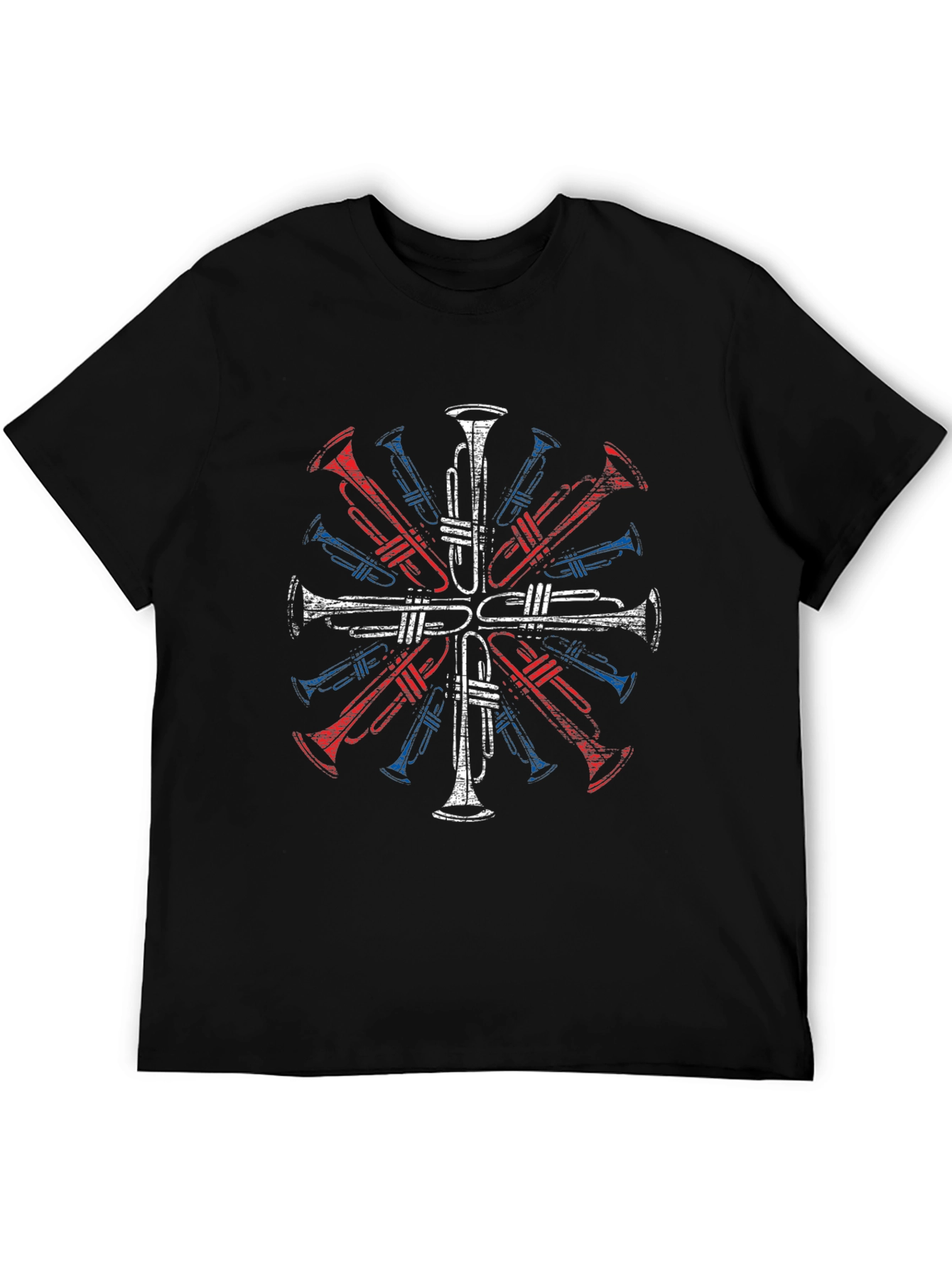 Trumpet Graphic T-Shirt - Musical Instrument Design