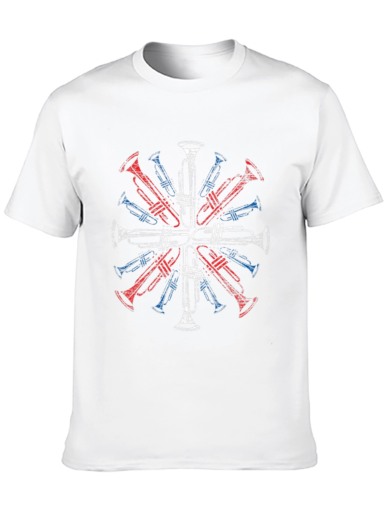 Trumpet Graphic T-Shirt - Musical Instrument Design