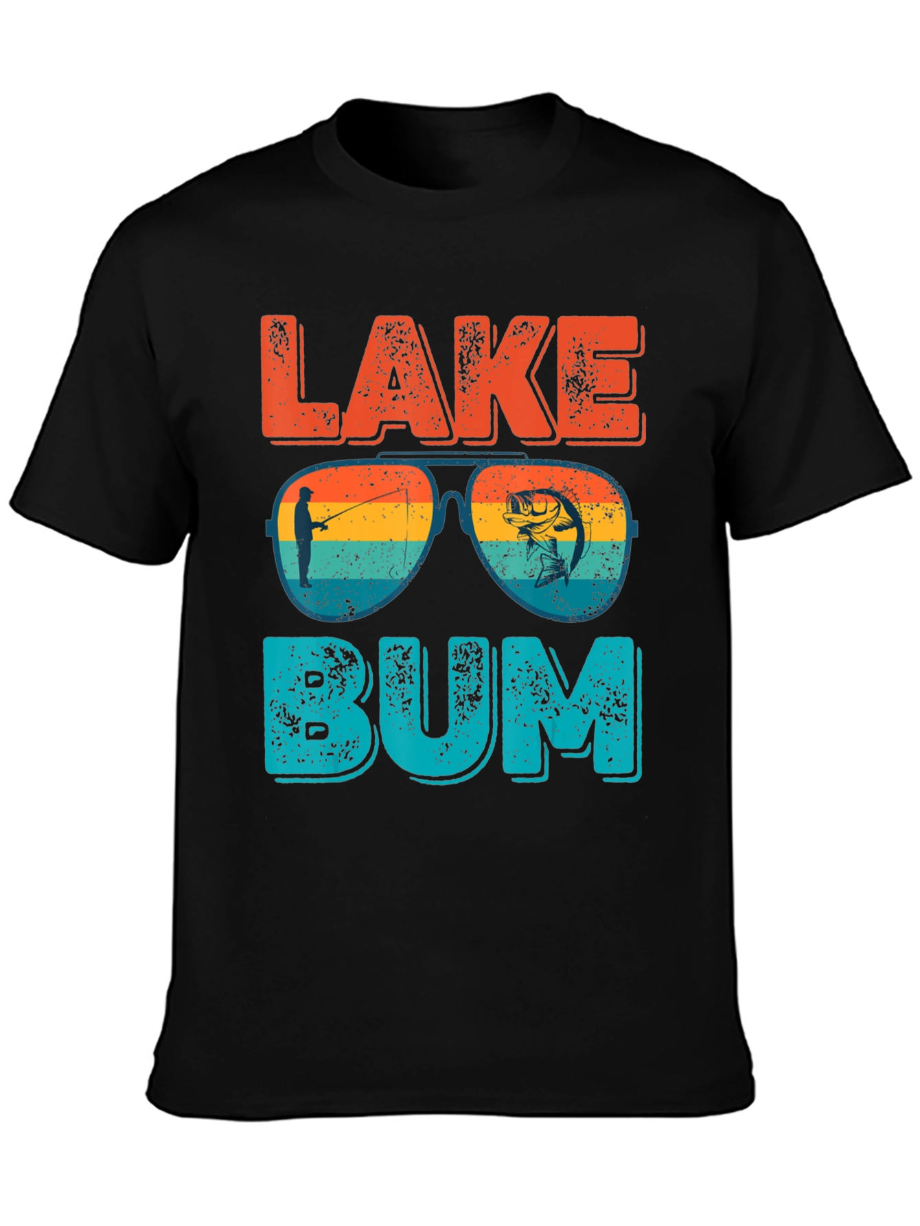 Lake Bum T-Shirt - Fishing Graphic Tee