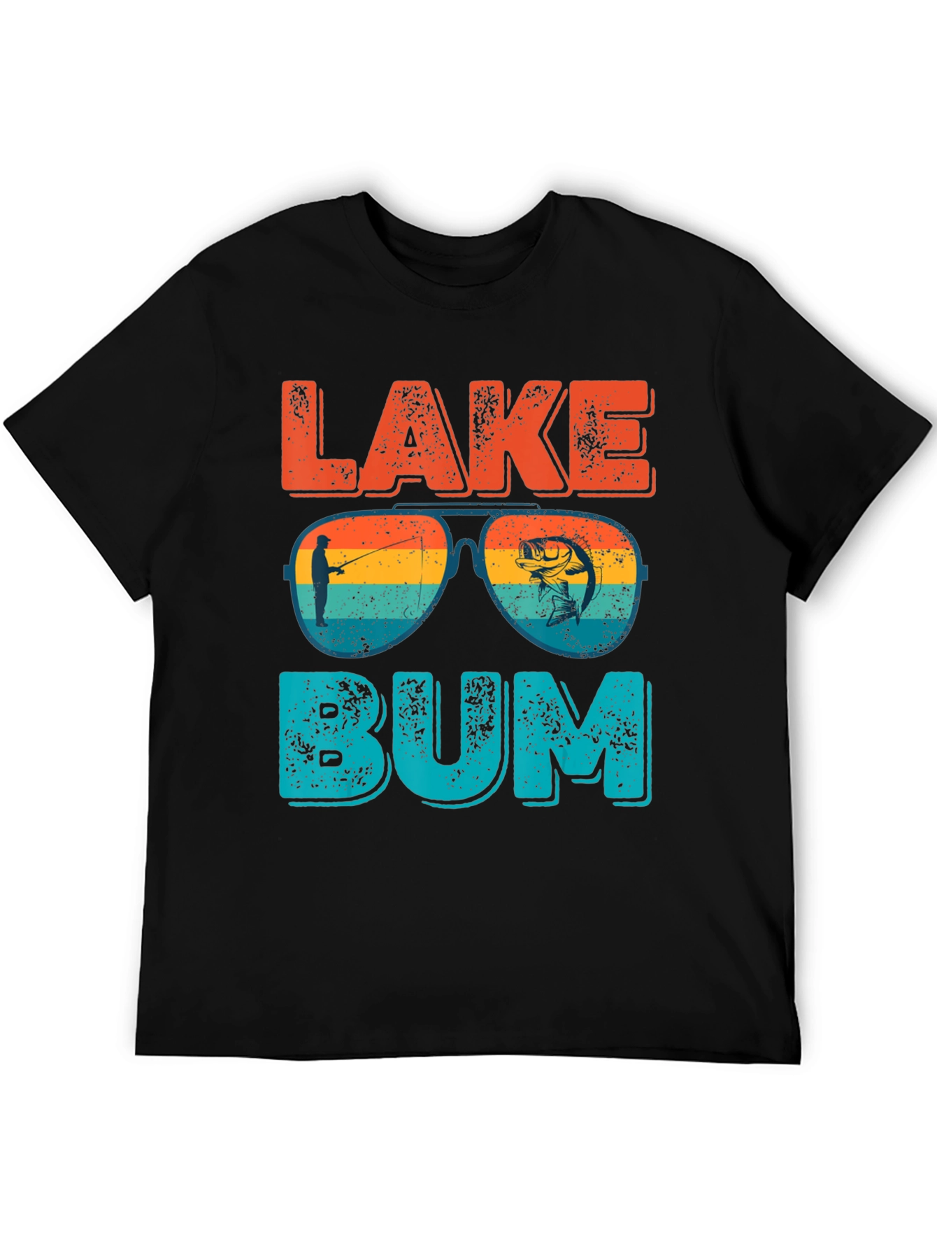 Lake Bum T-Shirt - Fishing Graphic Tee