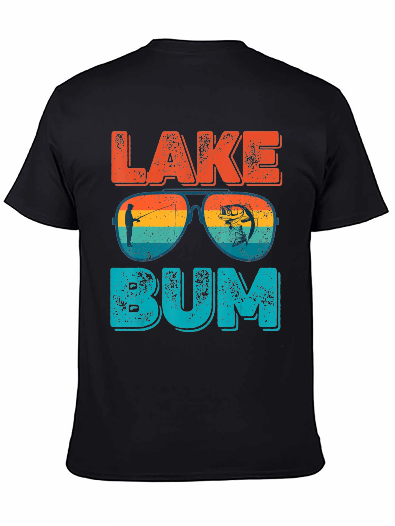 Lake Bum T-Shirt - Fishing Graphic Tee