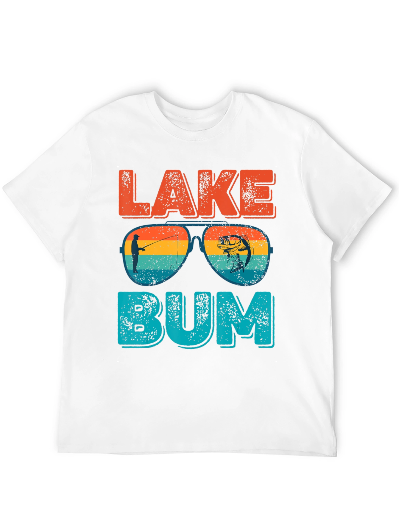 Lake Bum T-Shirt - Fishing Graphic Tee