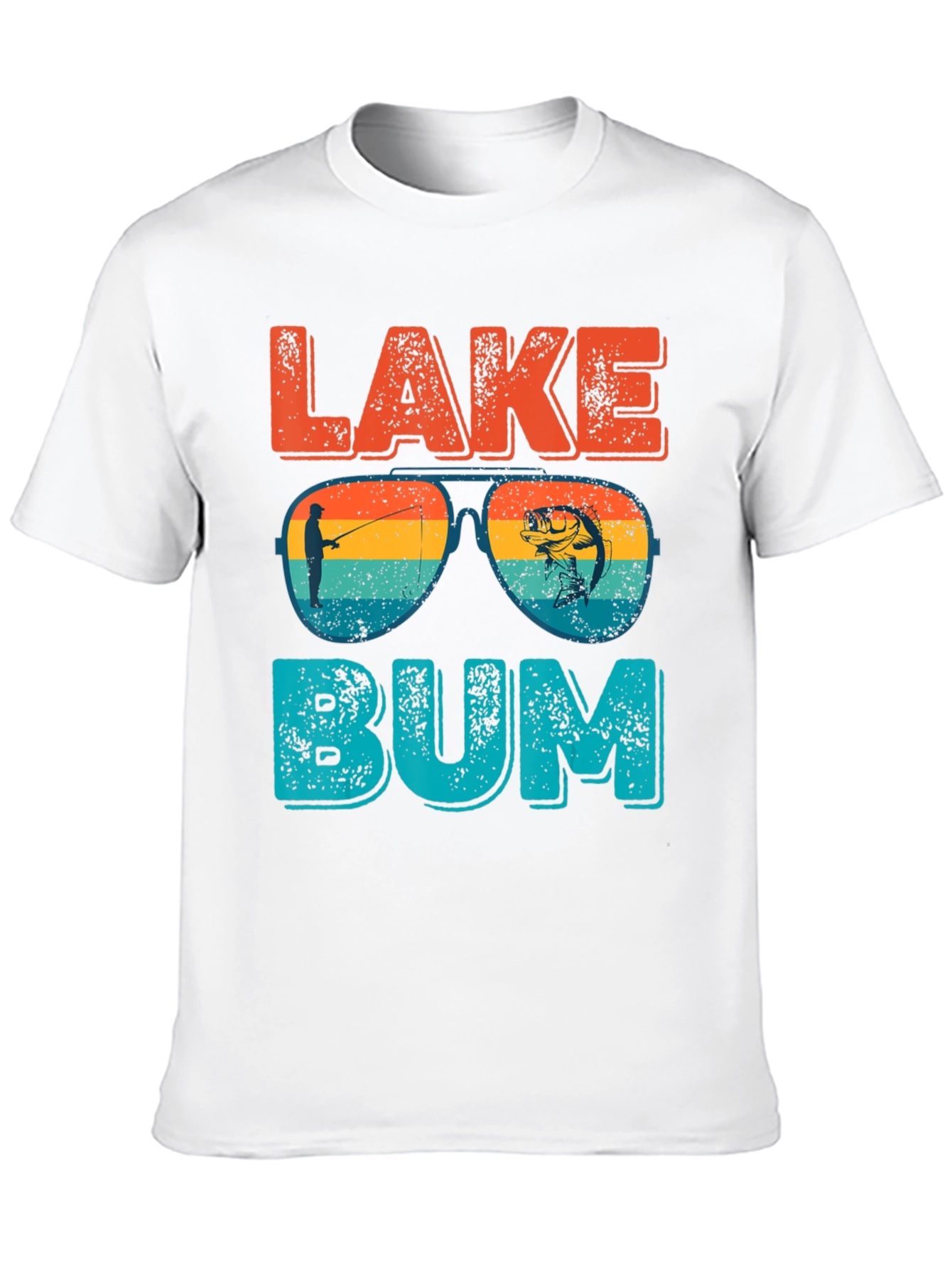 Lake Bum T-Shirt - Fishing Graphic Tee