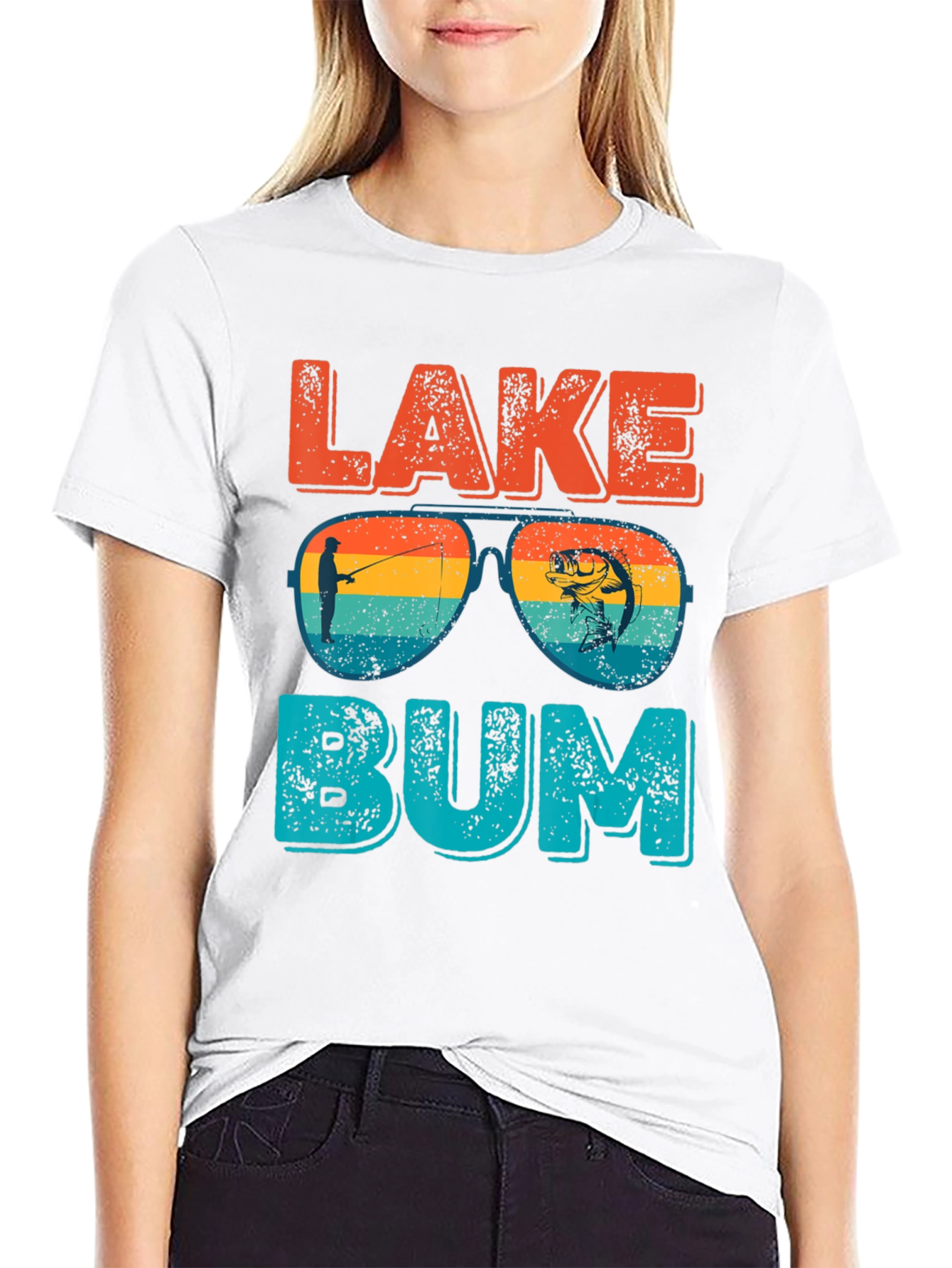 Lake Bum T-Shirt - Fishing Graphic Tee
