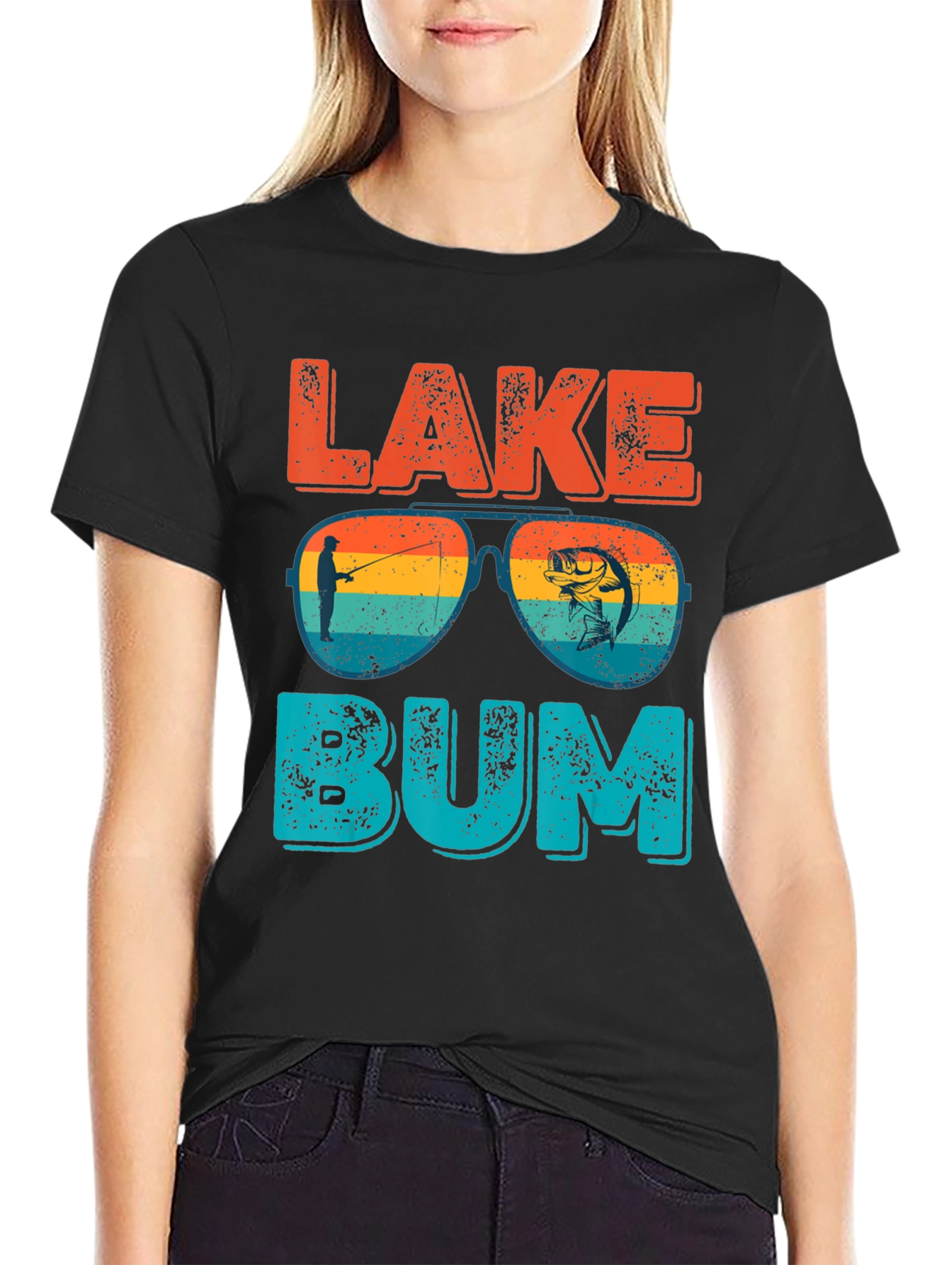 Lake Bum T-Shirt - Fishing Graphic Tee