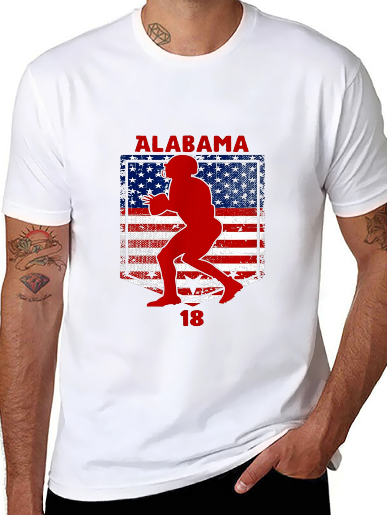 Alabama Football Patriotic T-Shirt