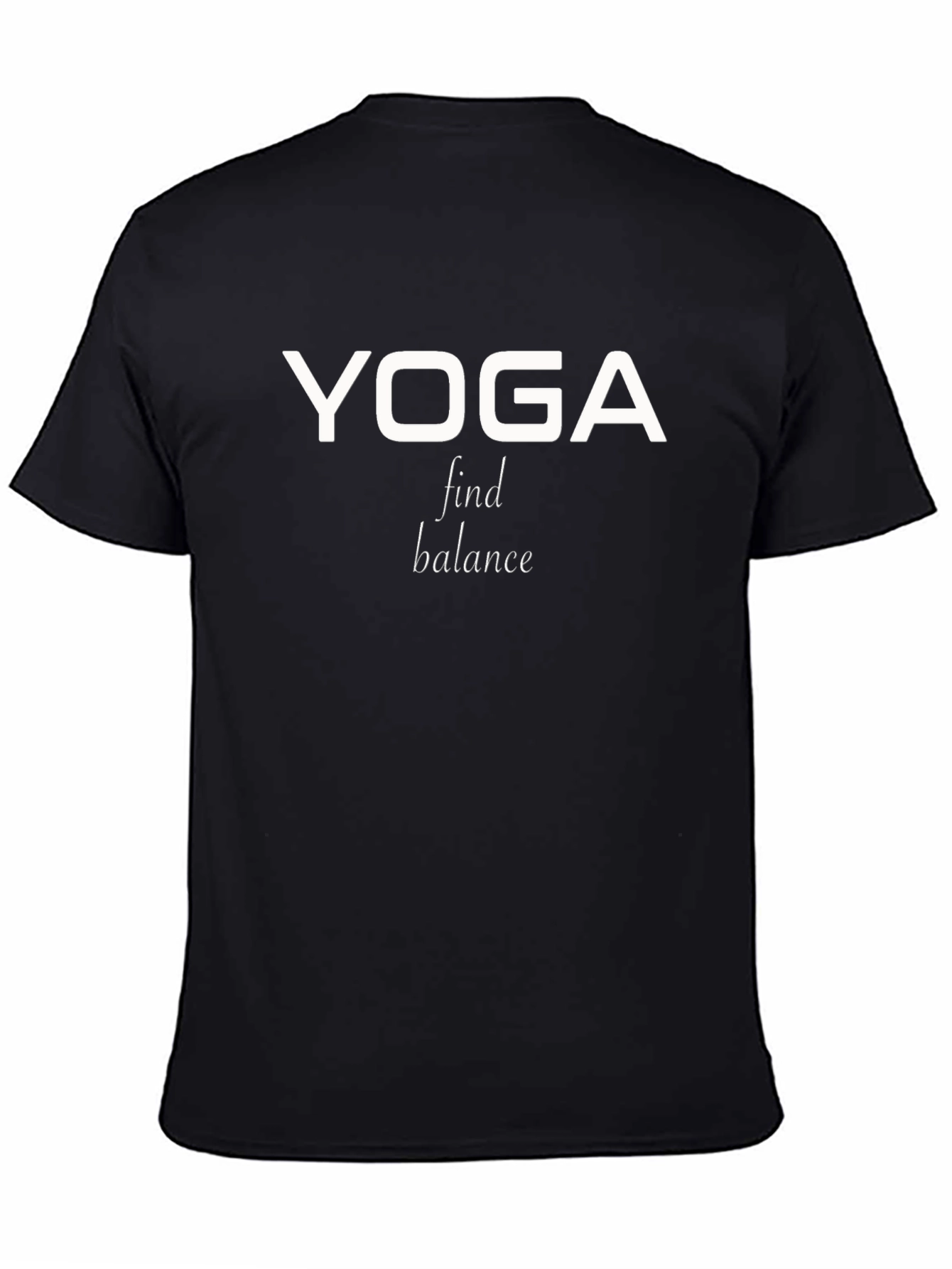 Yoga Balance Black T-Shirt