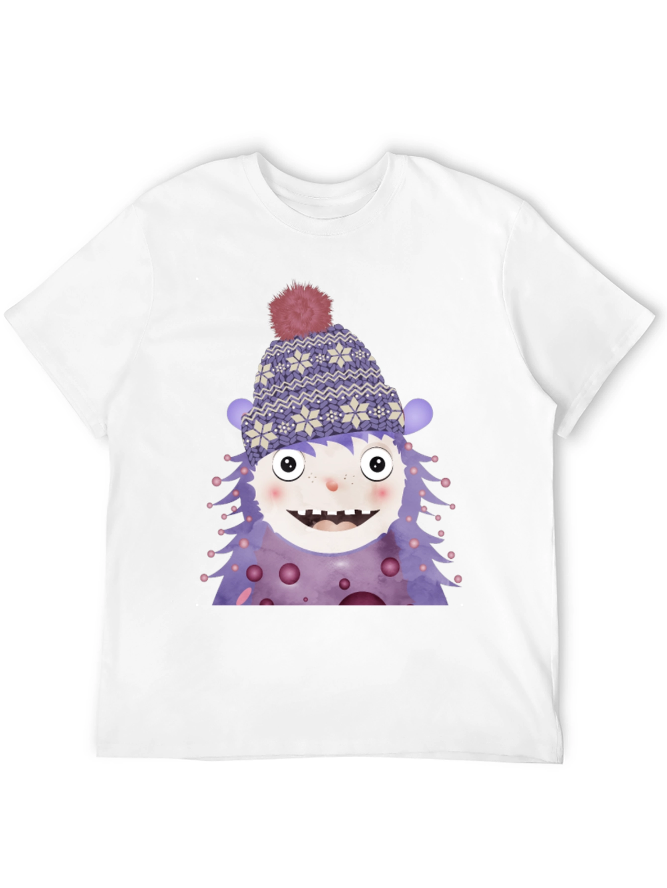 Monster Graphic Tee - Cute Winter Character