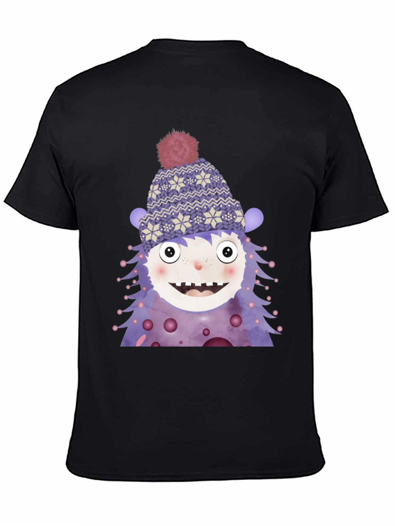Monster Graphic Tee - Cute Winter Character