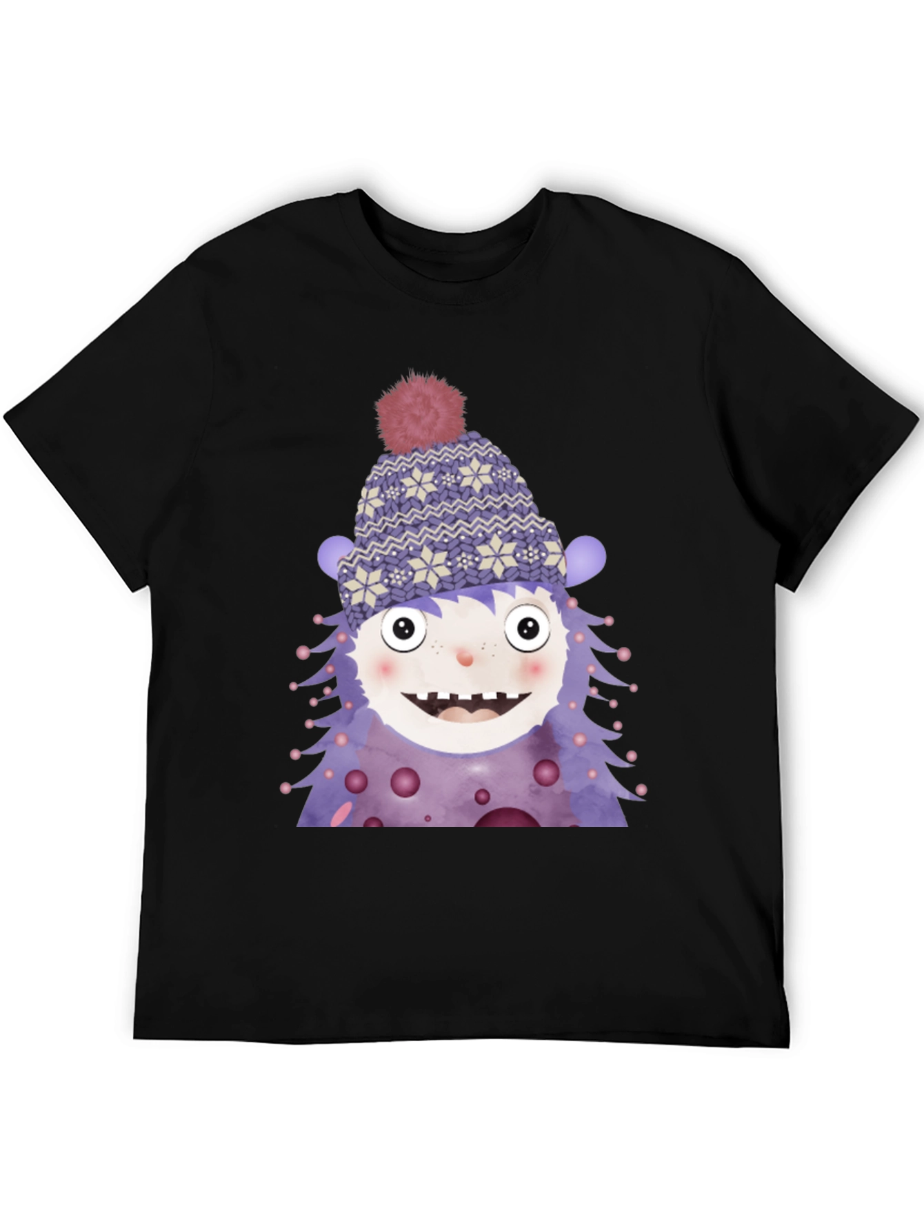 Monster Graphic Tee - Cute Winter Character
