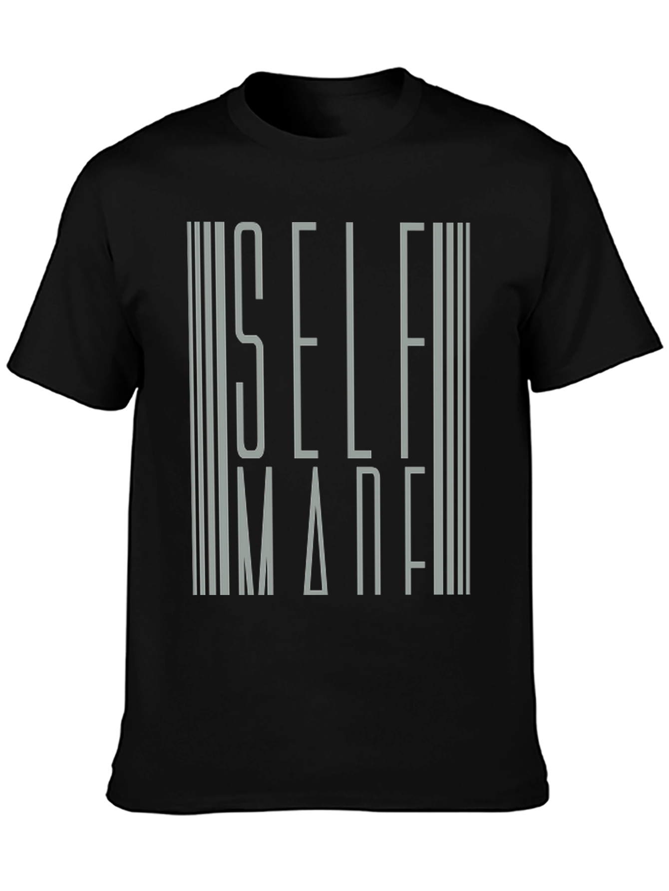 Self Made Graphic Print Mens T-Shirt - Black