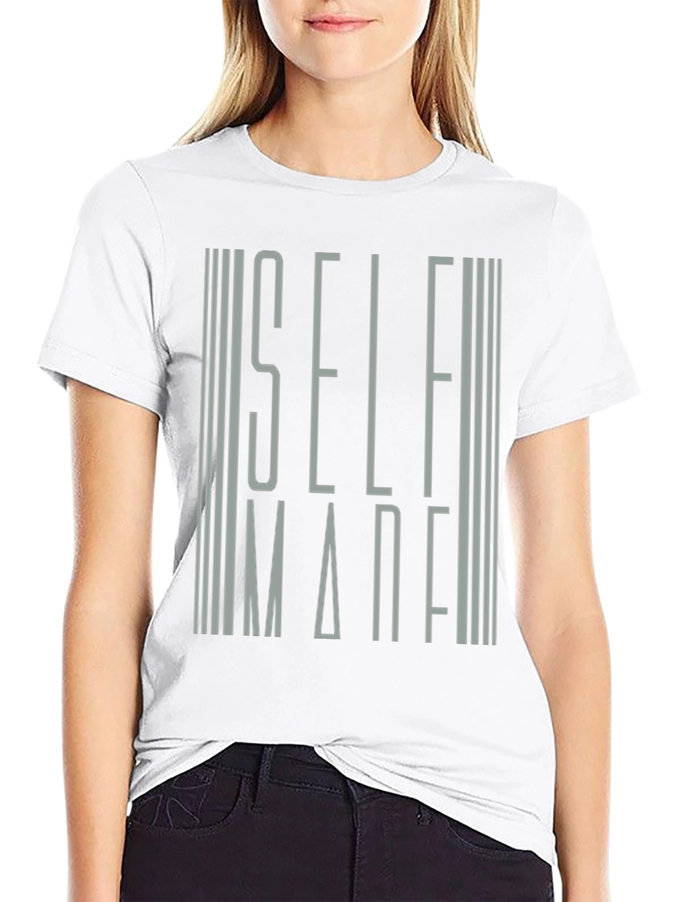 Self Made Graphic Print Mens T-Shirt - Black