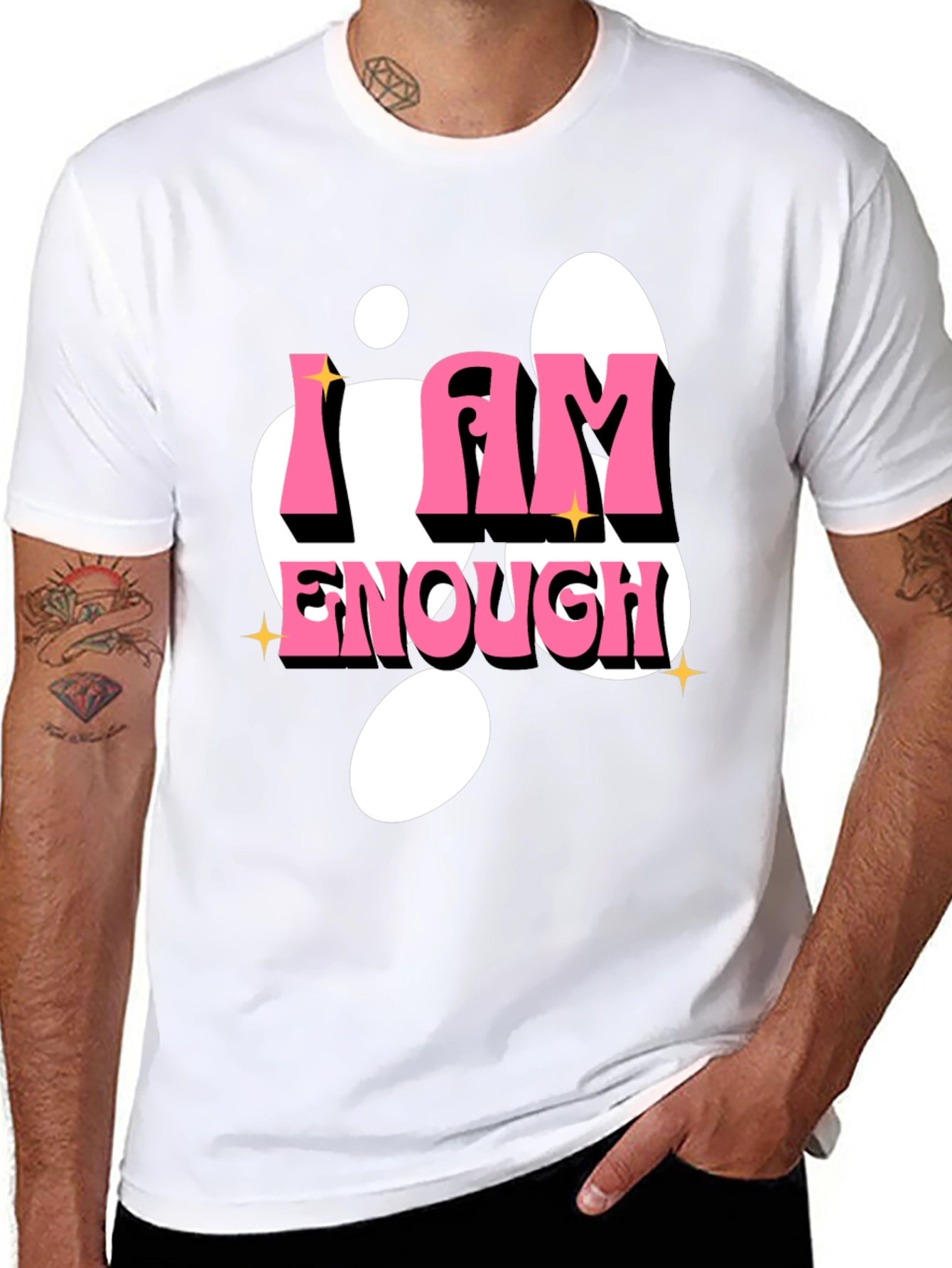 I Am Enough Graphic T-Shirt - Positive Affirmation Tee