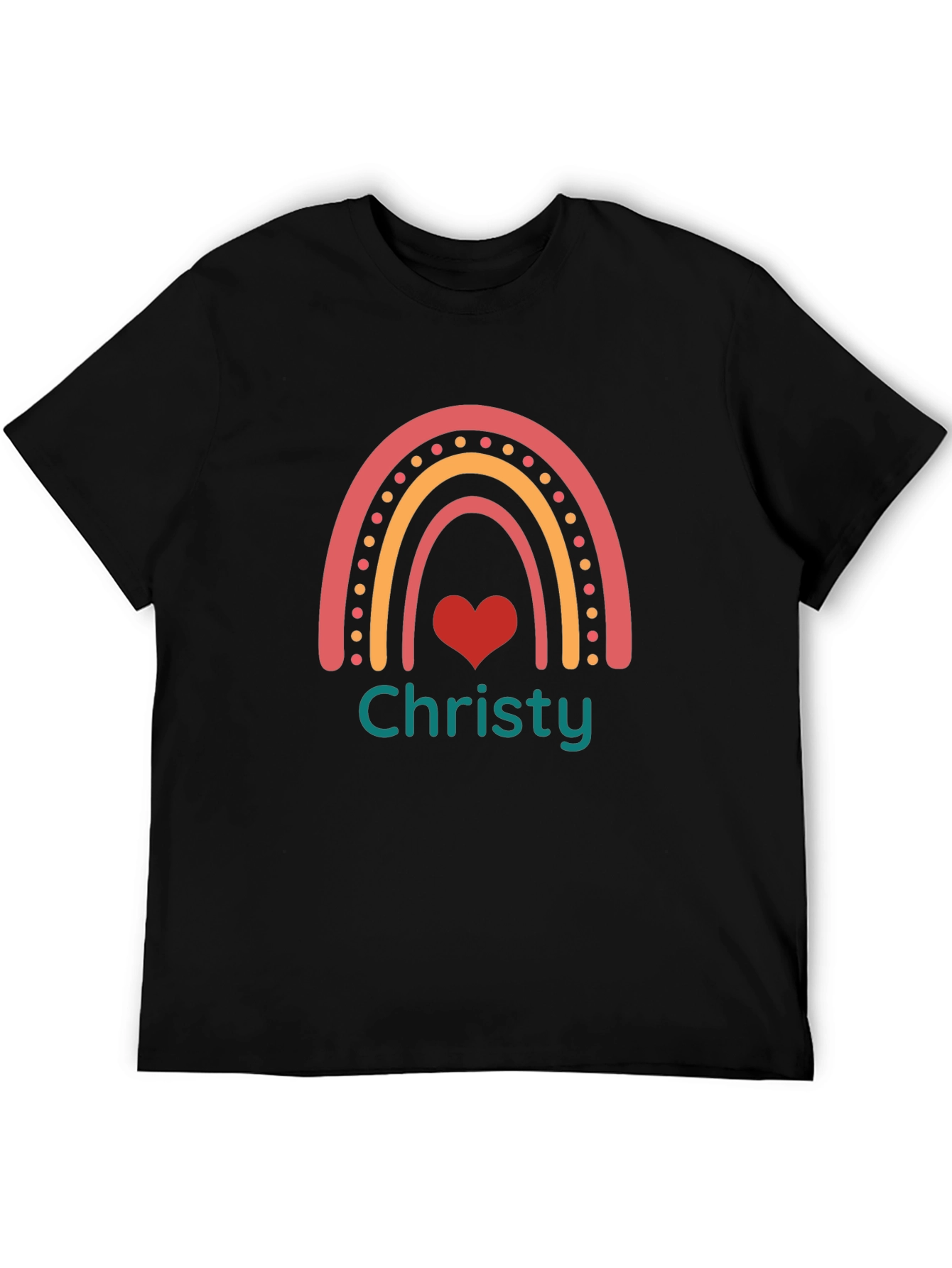 Rainbow Christy T-Shirt - Personalized Name Tee