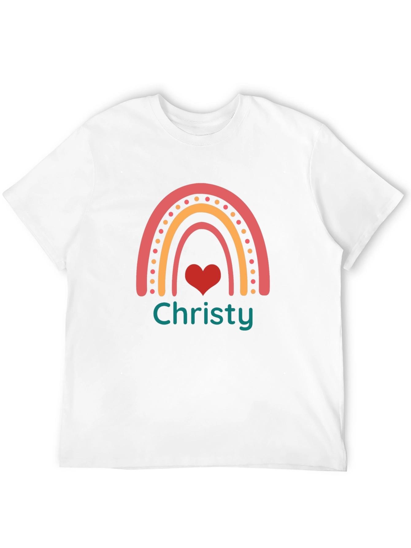 Rainbow Christy T-Shirt - Personalized Name Tee