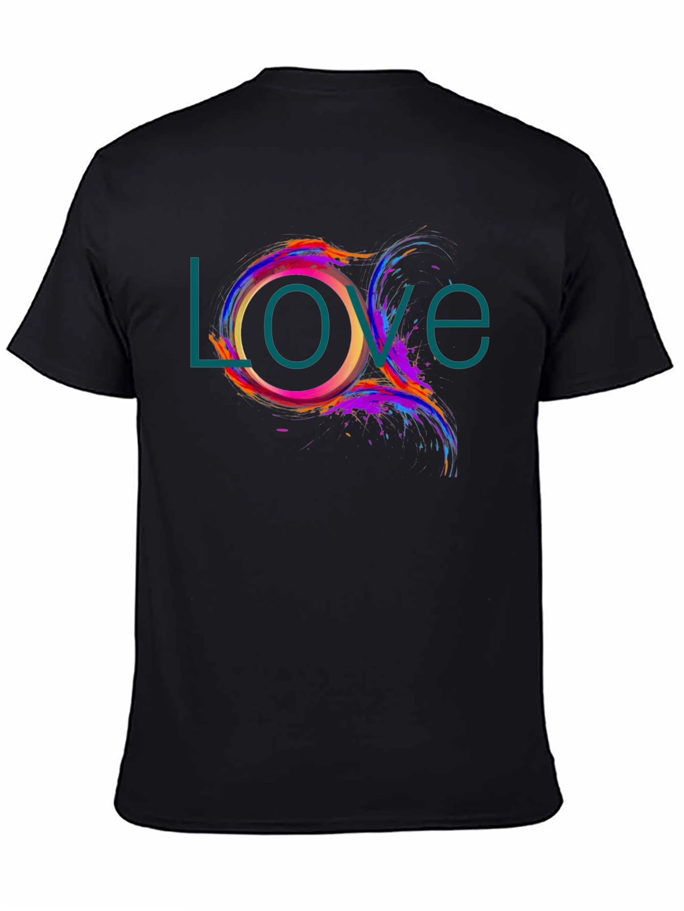 Love Design Black T-Shirt