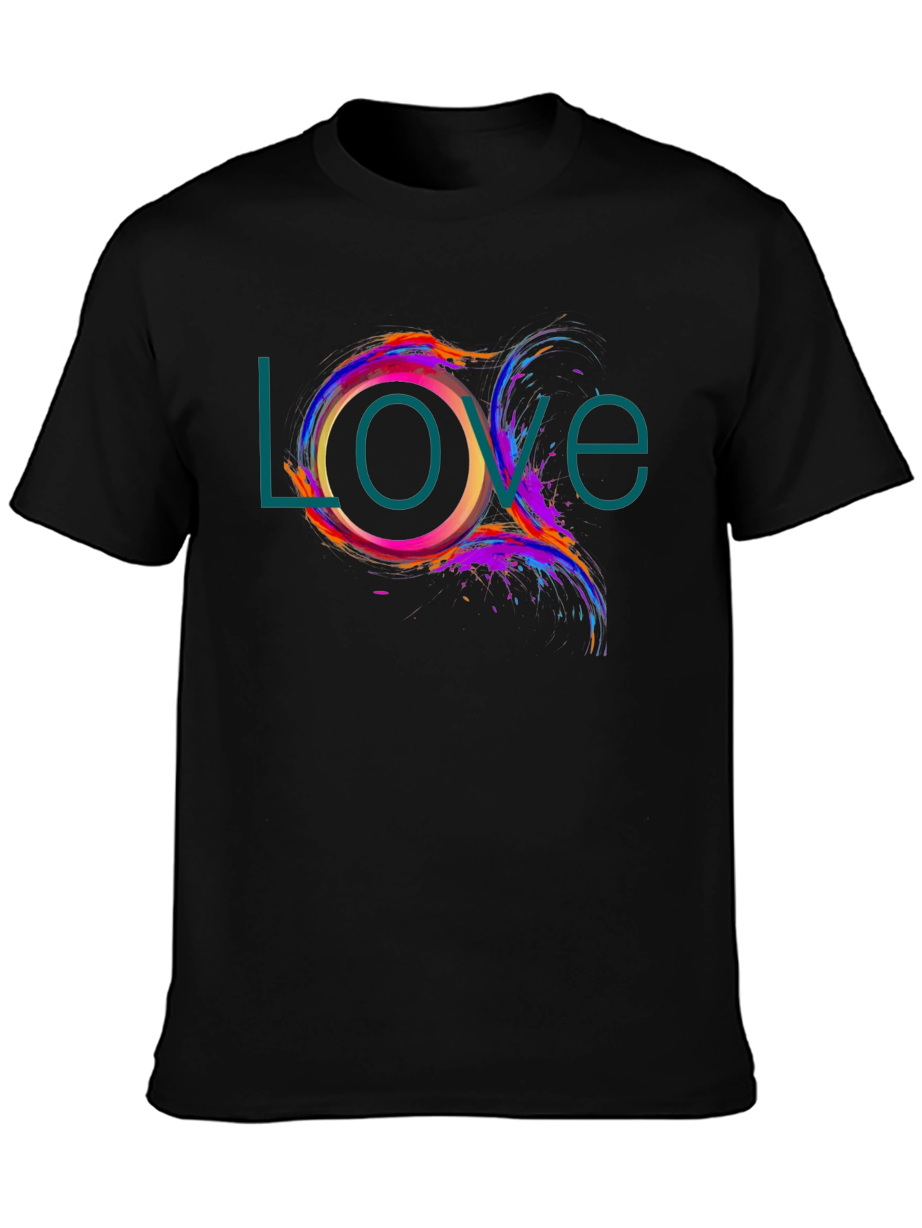 Love Design Black T-Shirt