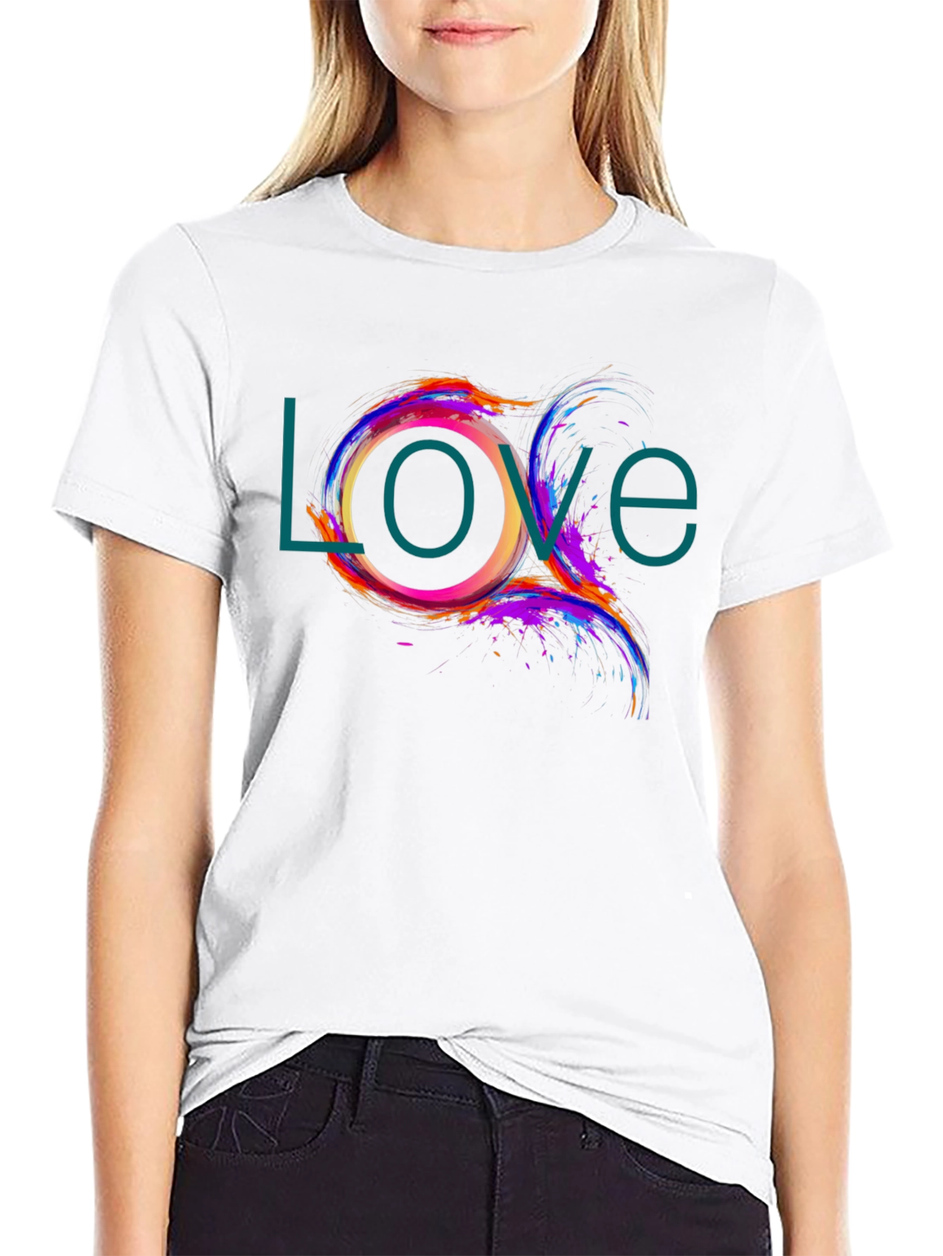 Love Design Black T-Shirt