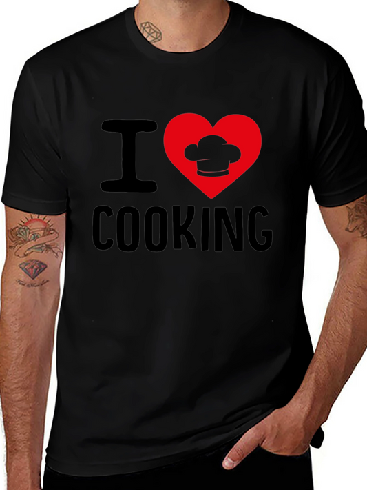 I Heart Cooking T-Shirt Chefs Hat Design