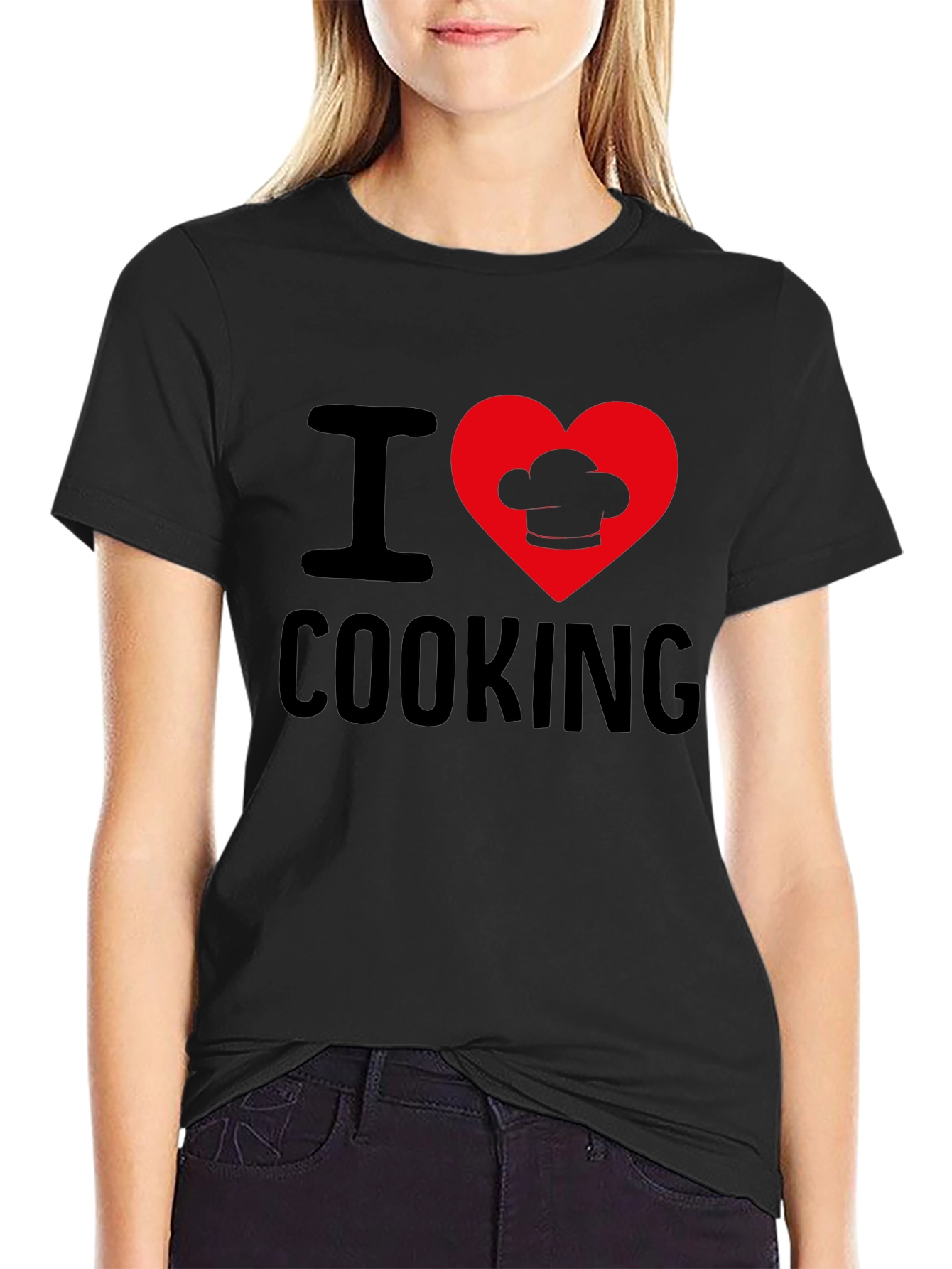 I Heart Cooking T-Shirt Chefs Hat Design