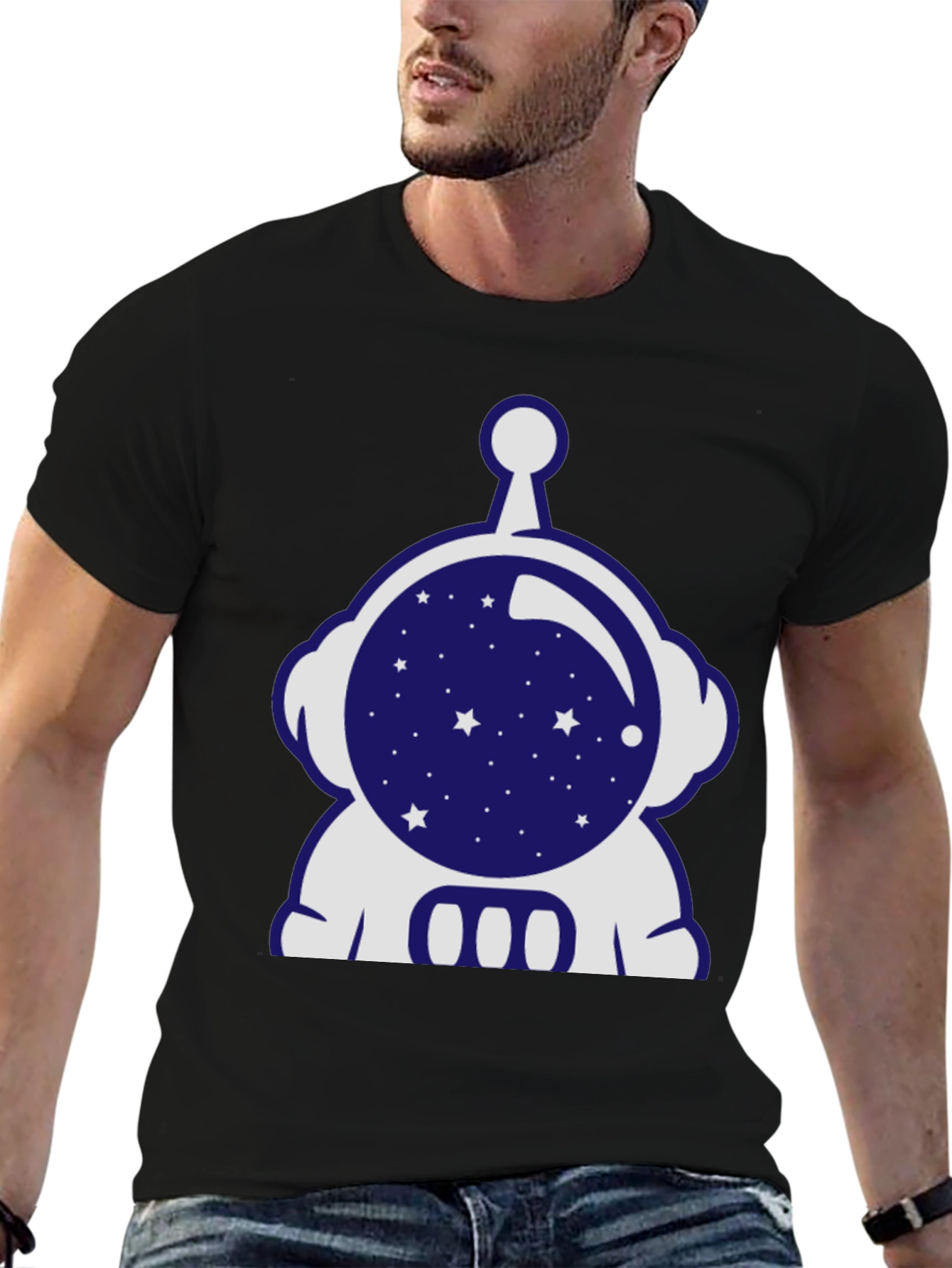 Astronaut Graphic Tee - Black T-Shirt