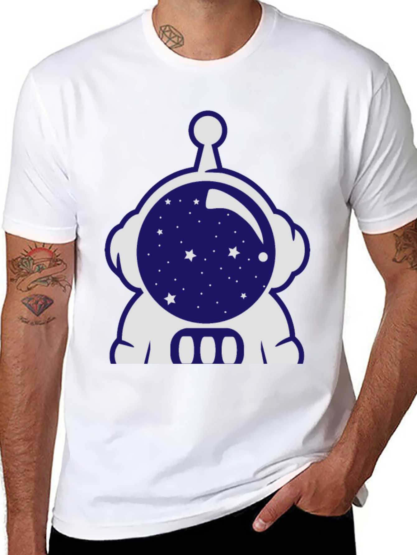 Astronaut Graphic Tee - Black T-Shirt