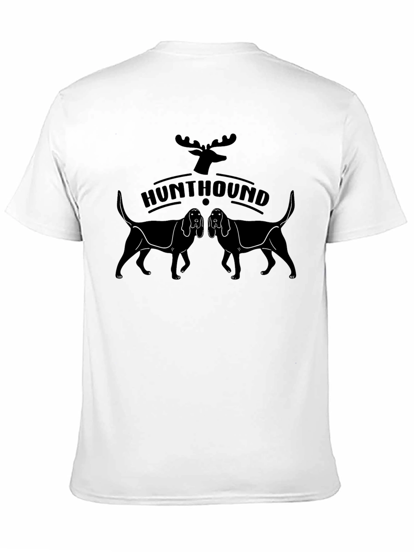 Hunt Hound Tee - Black Graphic Print