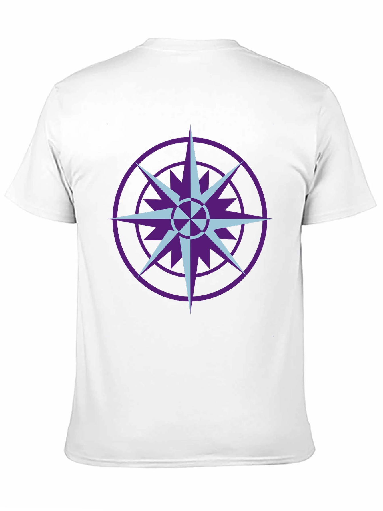 Geometric Compass Graphic T-Shirt - Black