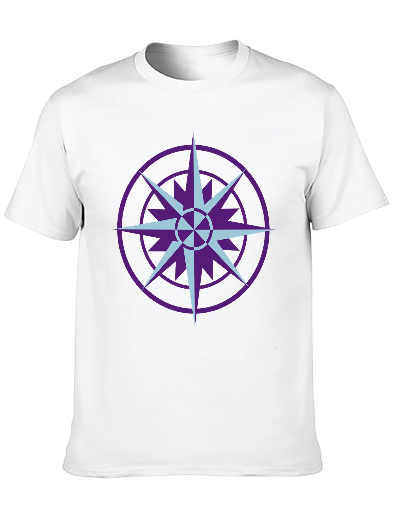 Geometric Compass Graphic T-Shirt - Black