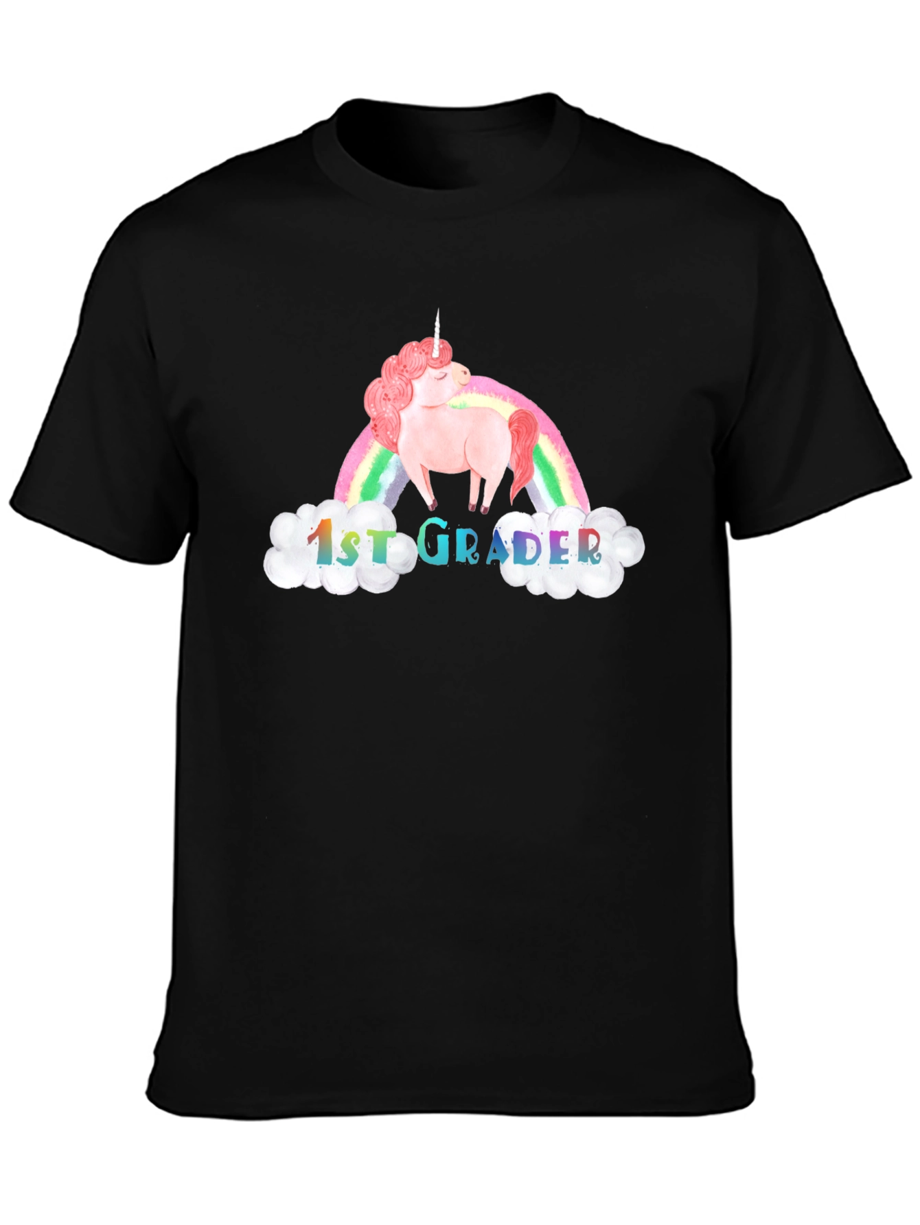 1st Grader Unicorn Rainbow T-Shirt
