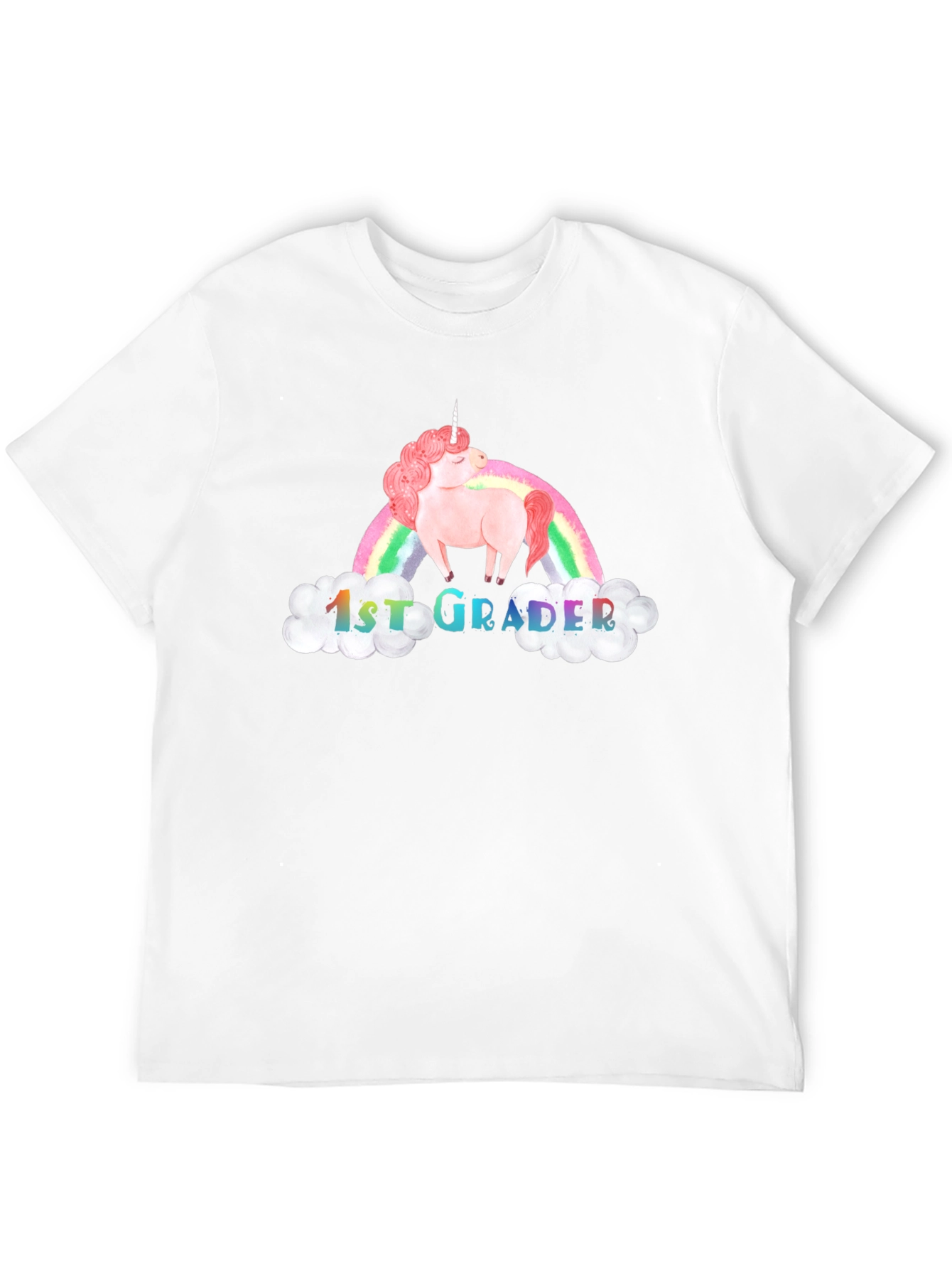 1st Grader Unicorn Rainbow T-Shirt