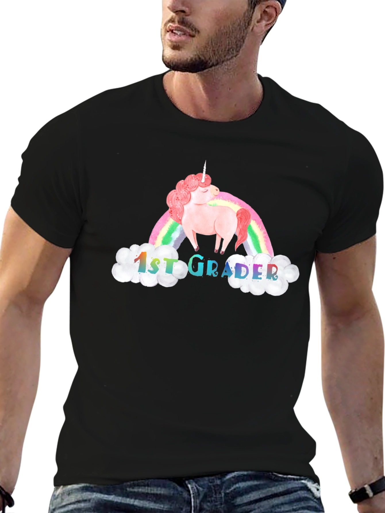 1st Grader Unicorn Rainbow T-Shirt