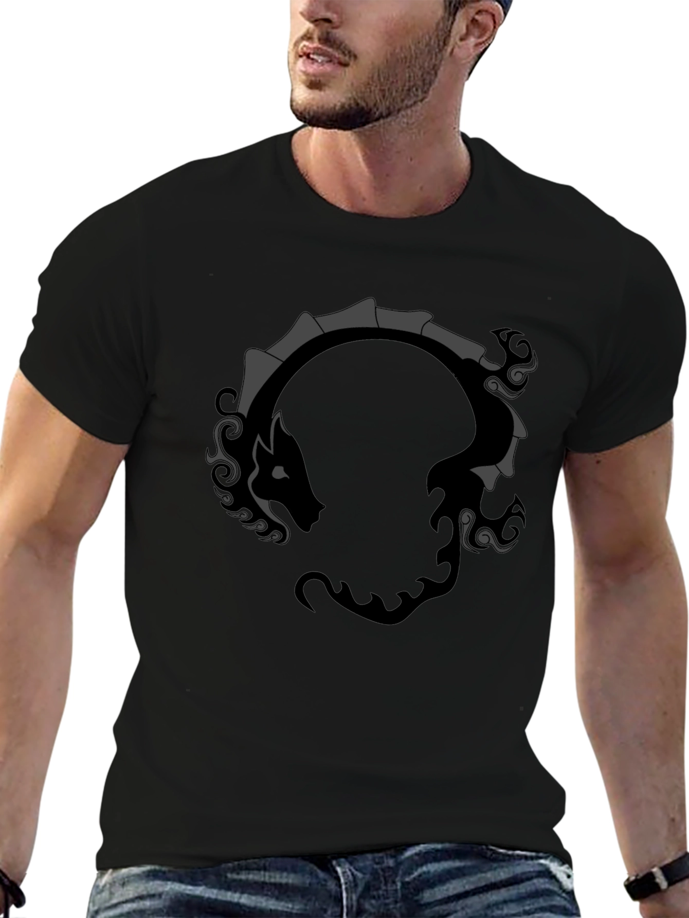 Ouroboros Dragon Black T-Shirt