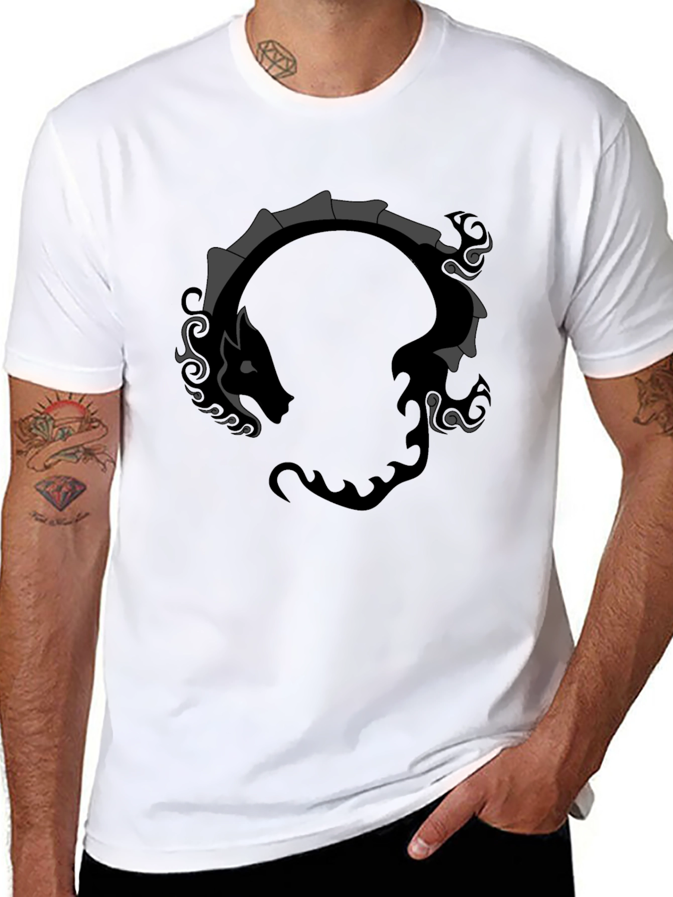 Ouroboros Dragon Black T-Shirt