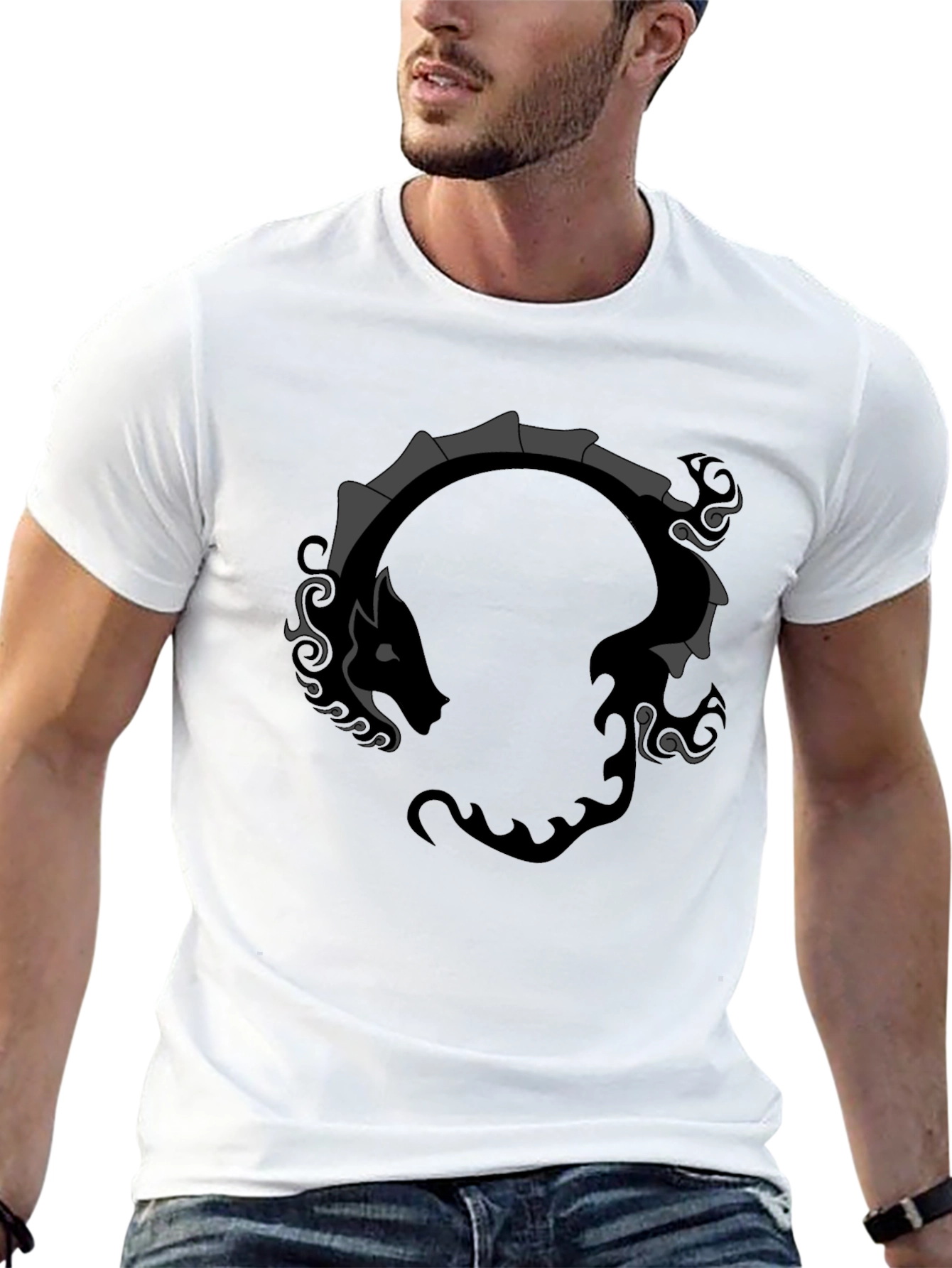Ouroboros Dragon Black T-Shirt