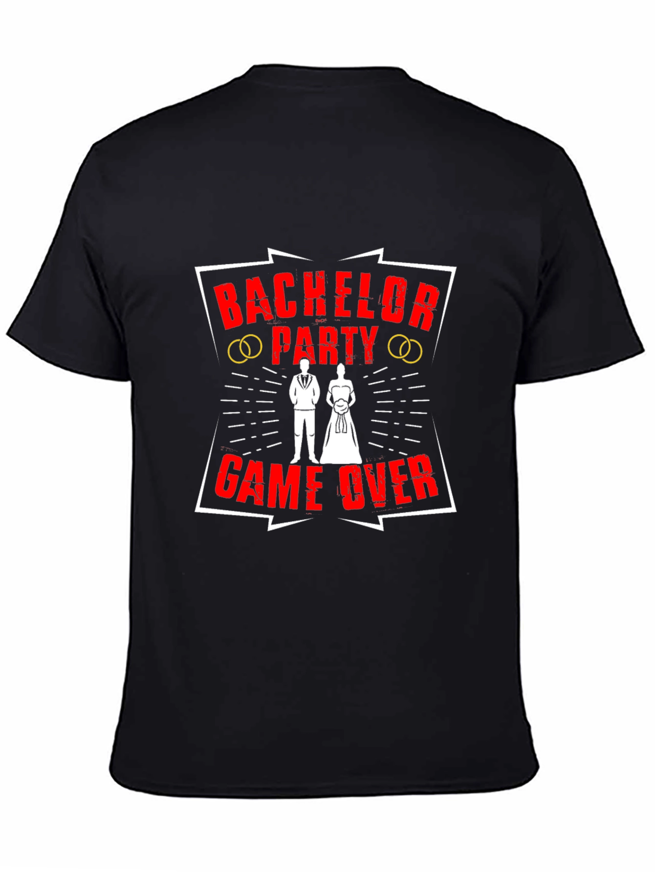 Bachelor Party Game Over Black T-Shirt