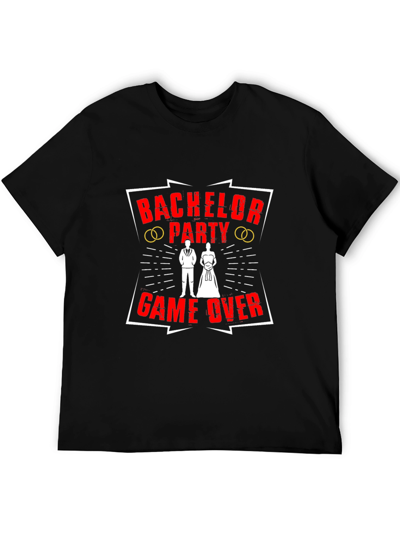 Bachelor Party Game Over Black T-Shirt