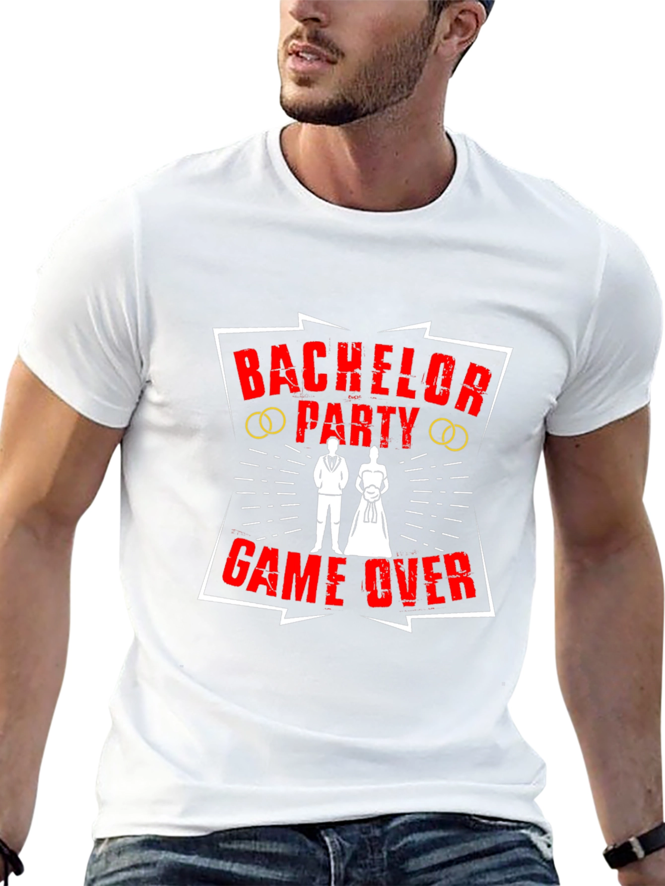Bachelor Party Game Over Black T-Shirt