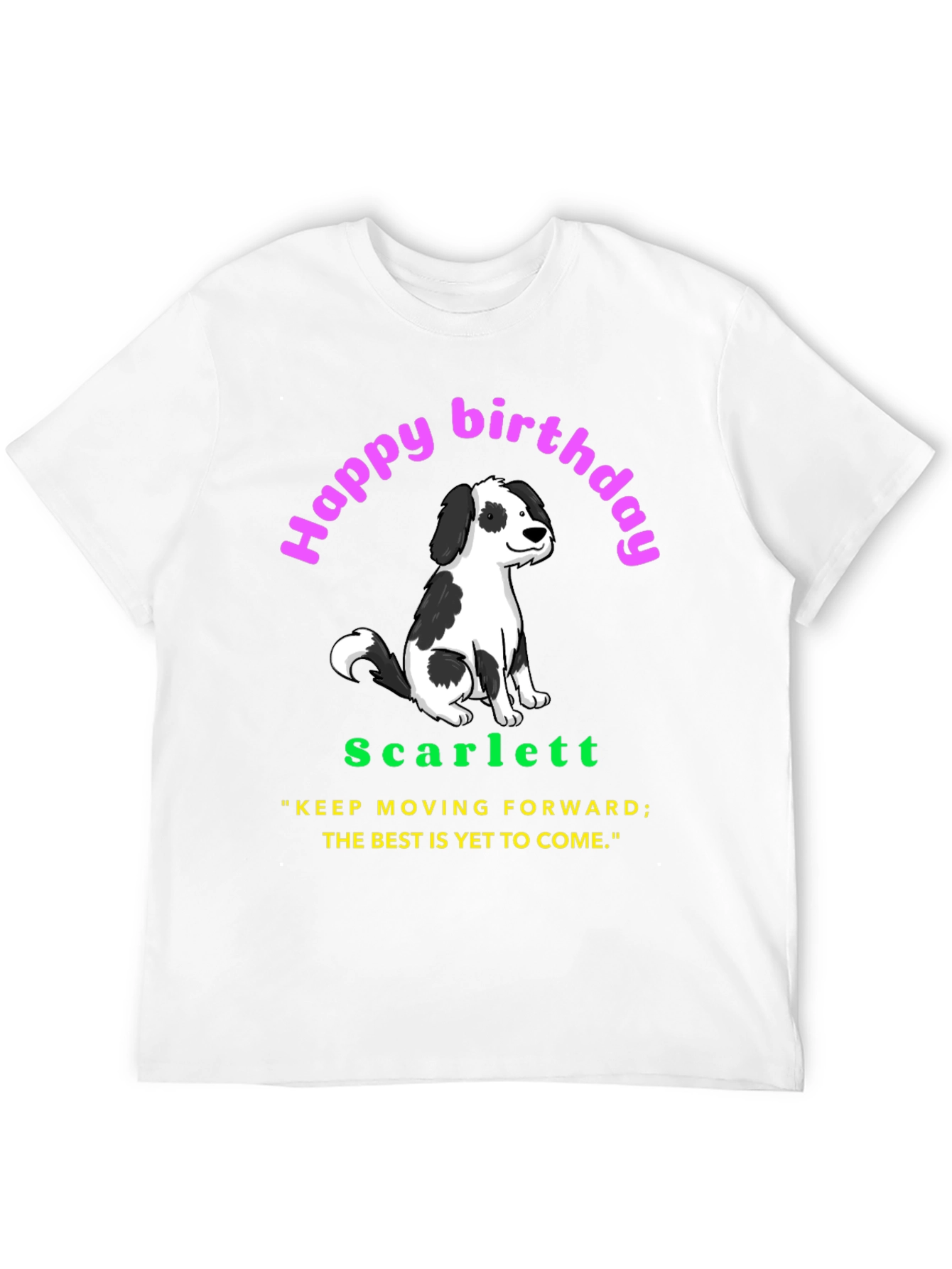 Happy Birthday Dog T-Shirt - Personalized Gift