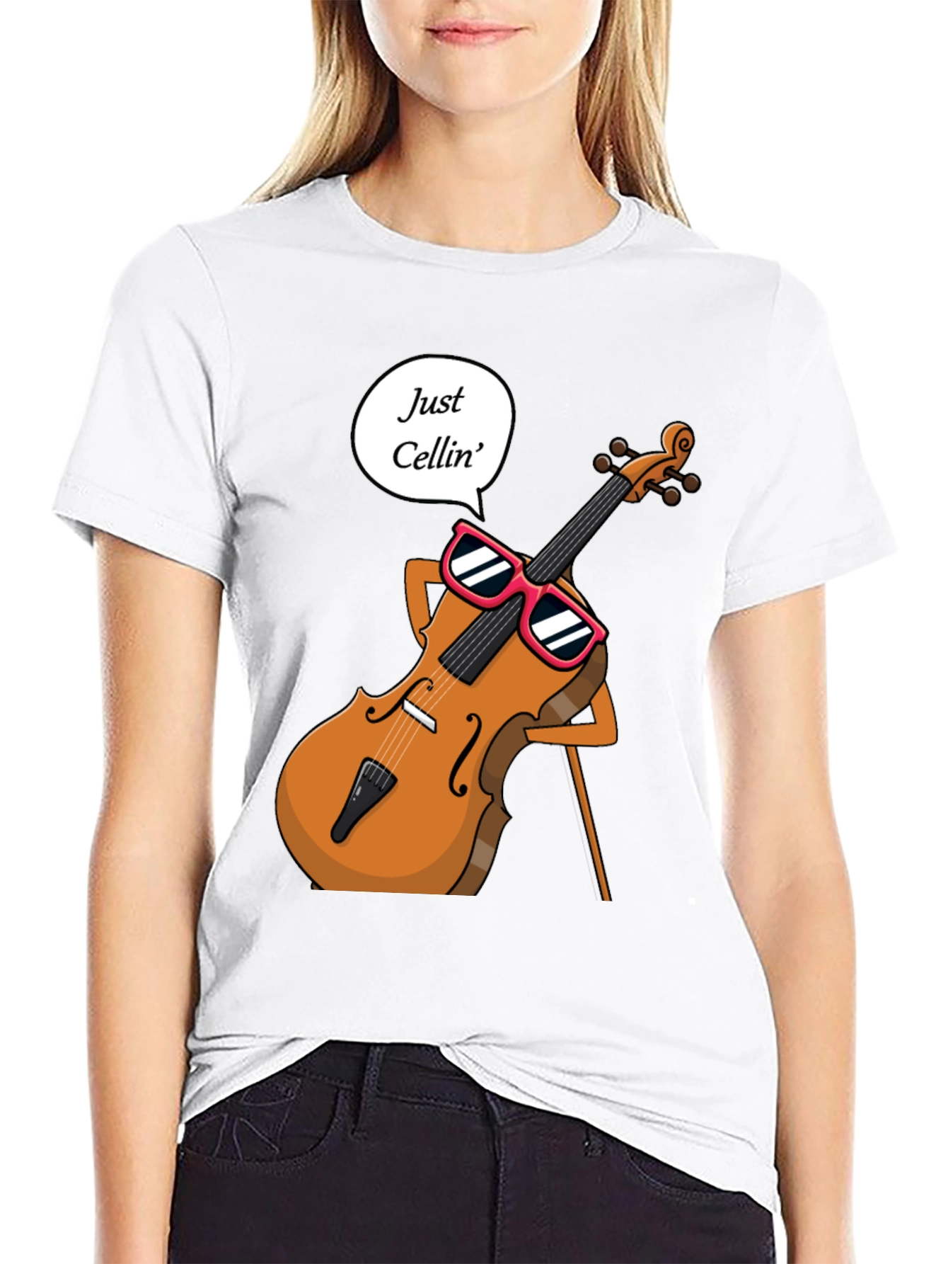 Just Cellin T-Shirt - Musician Humor Tee