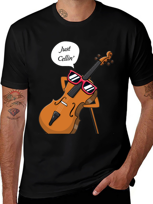 Just Cellin T-Shirt - Musician Humor Tee