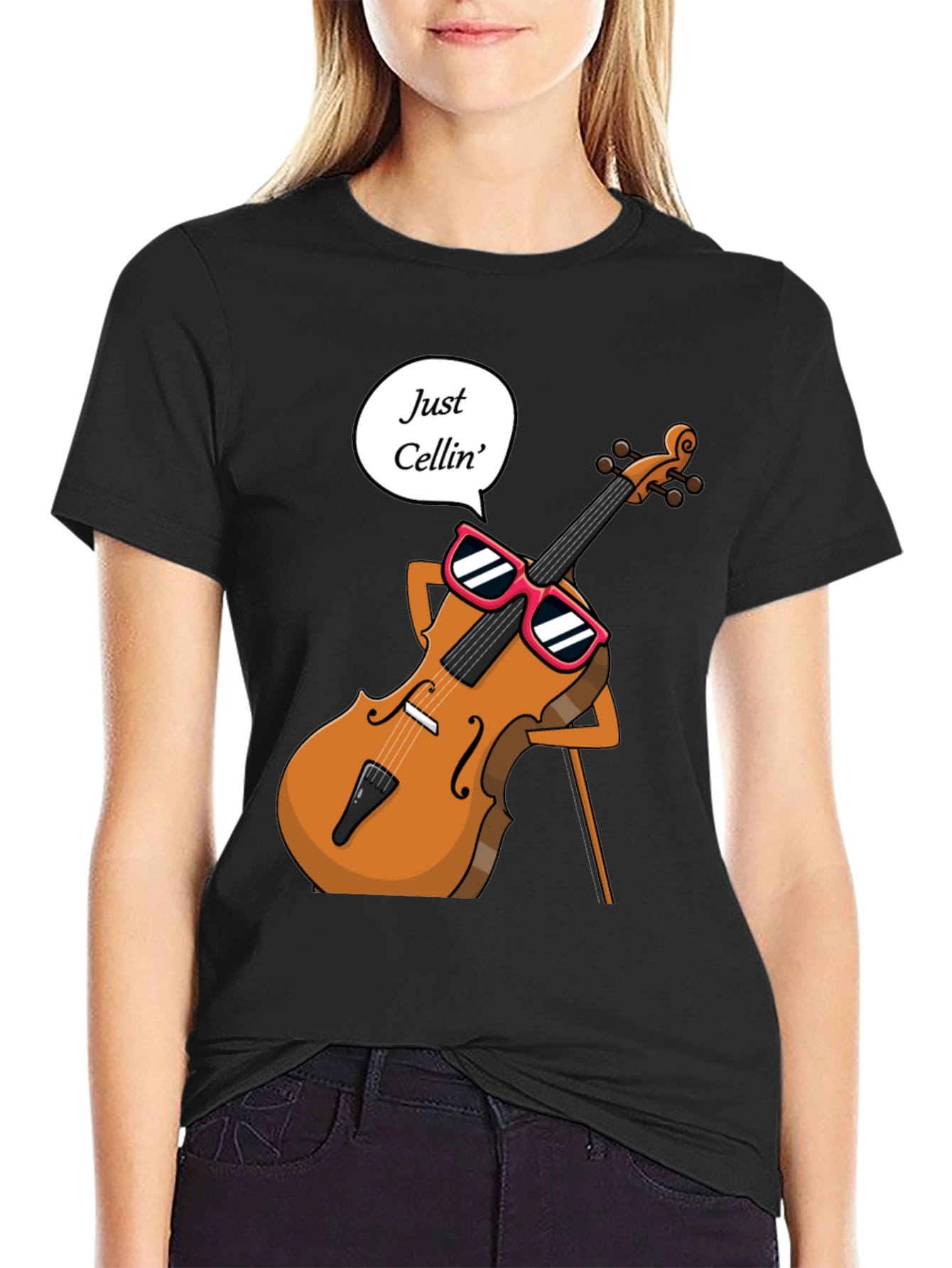 Just Cellin T-Shirt - Musician Humor Tee