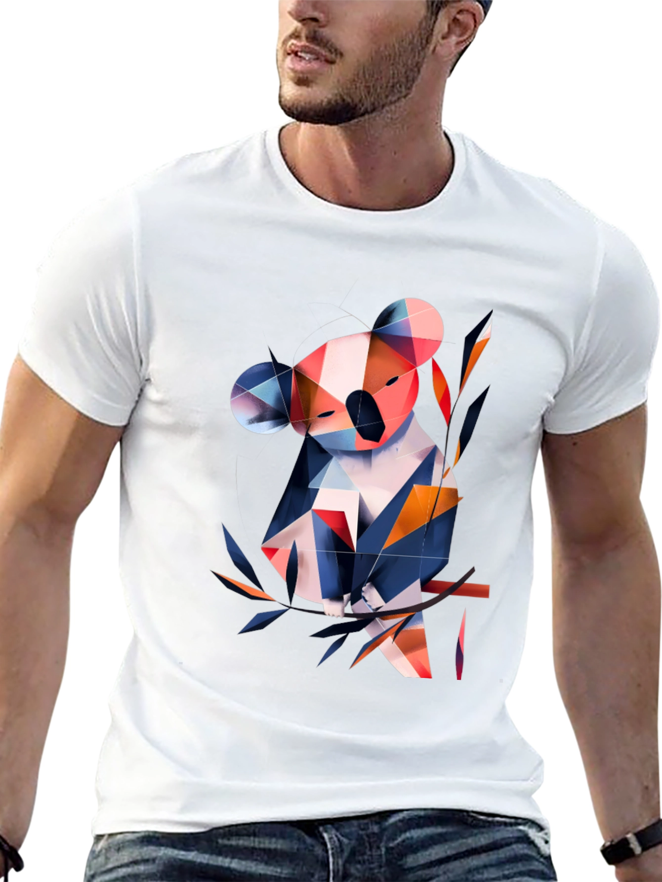 Geometric Koala Graphic Tee